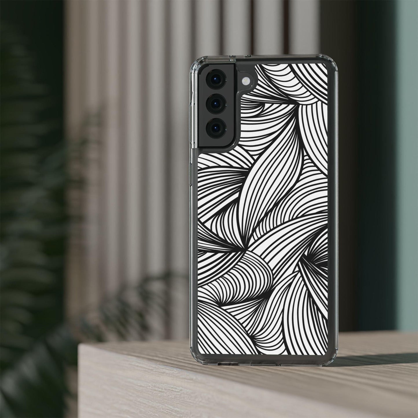 Black and White Illusion Clear Cases - covers4phones