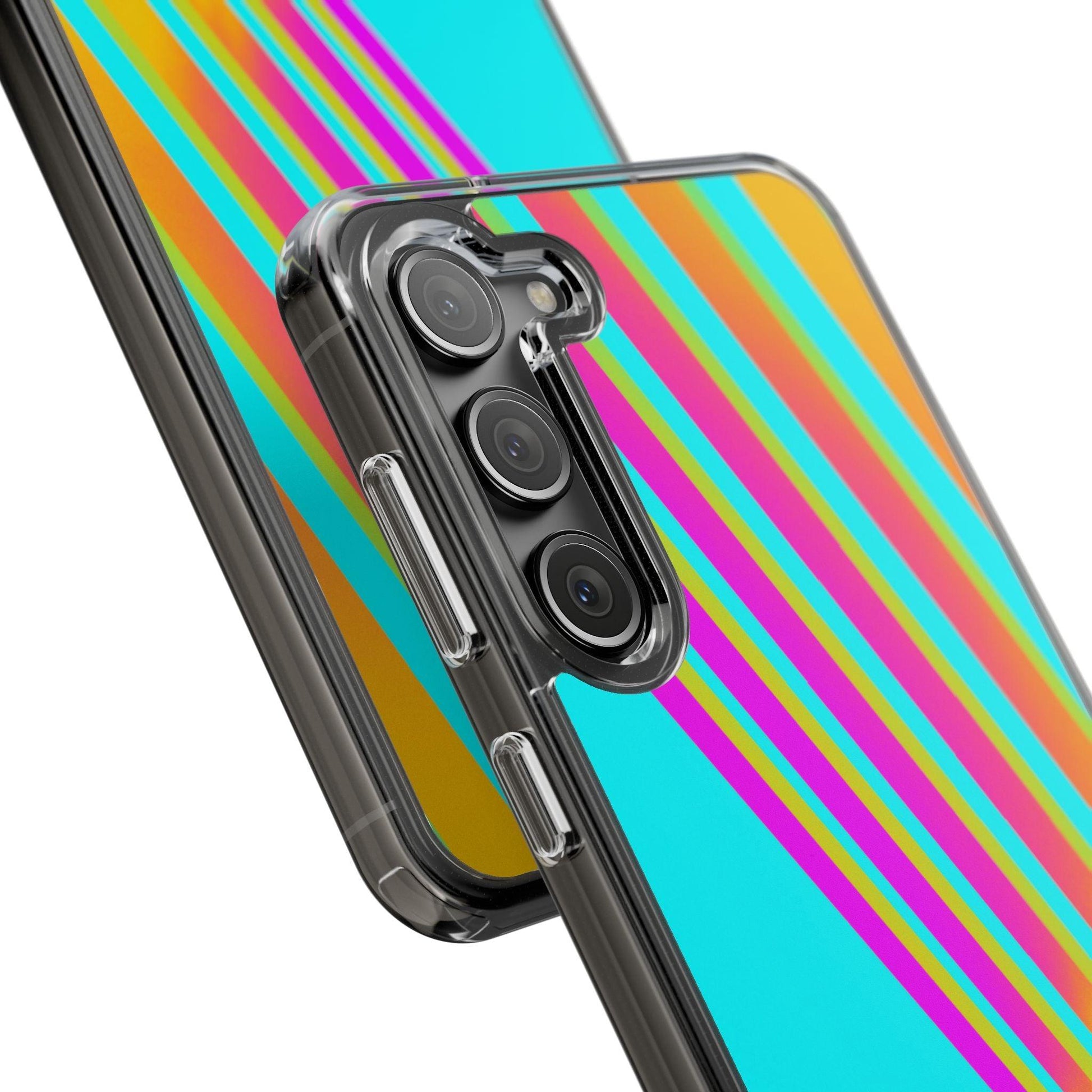 Abstract Pattern With Vibrant Color Clear Cases - covers4phones