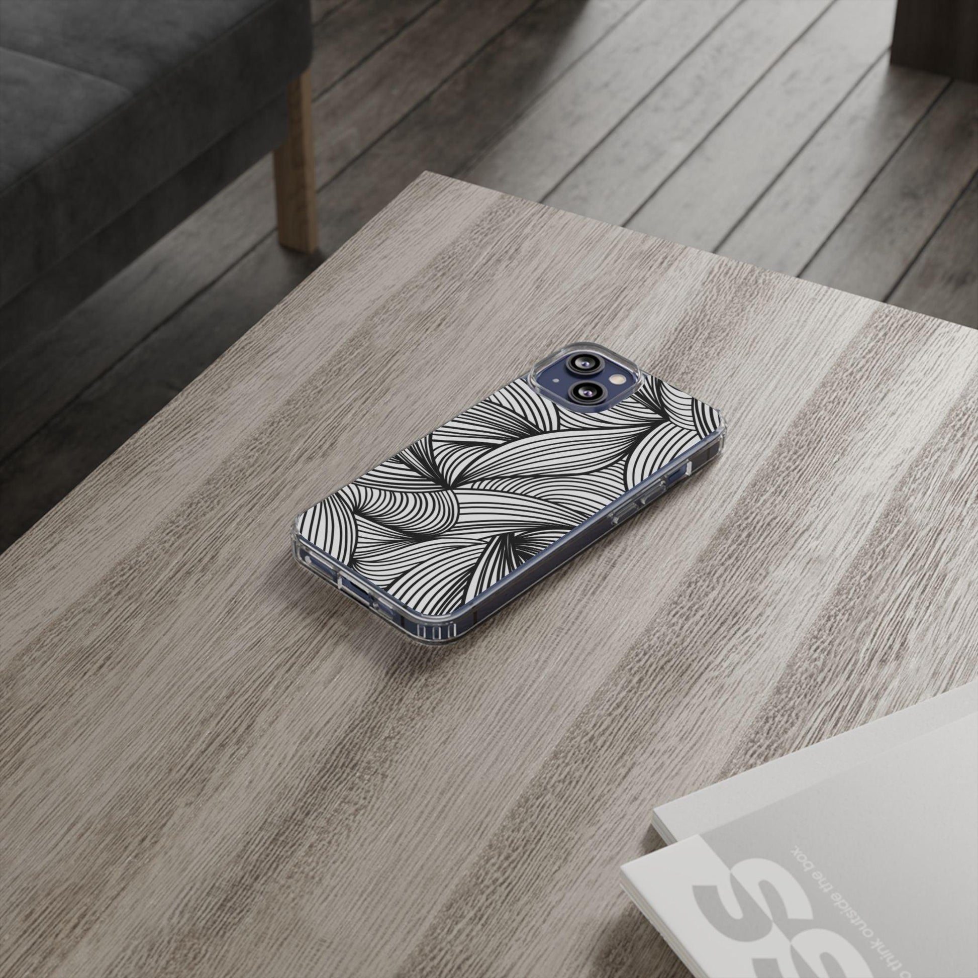 Black and White Illusion Clear Cases - covers4phones