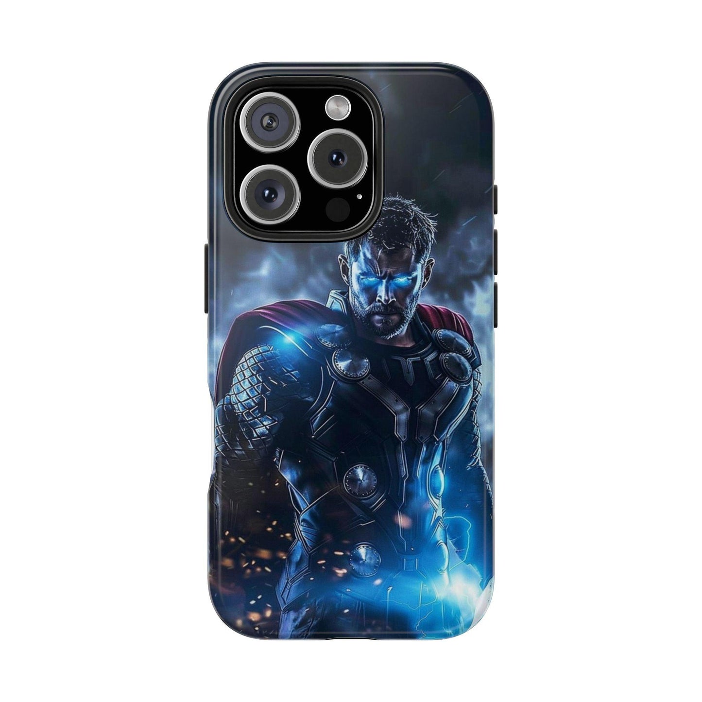 Thor, the God of Thunder in Action Printed Tough Phone Case for iPhone & Samsung Galaxy - Epic Superhero Design - covers4phones