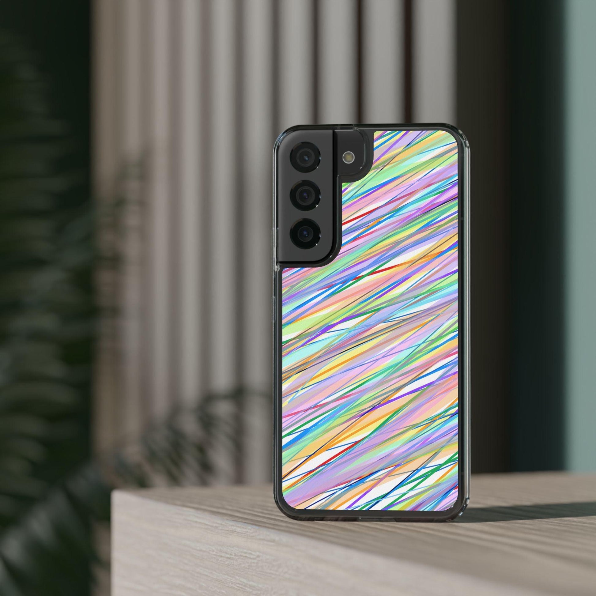 Threads Of Colors Clear Case - covers4phones