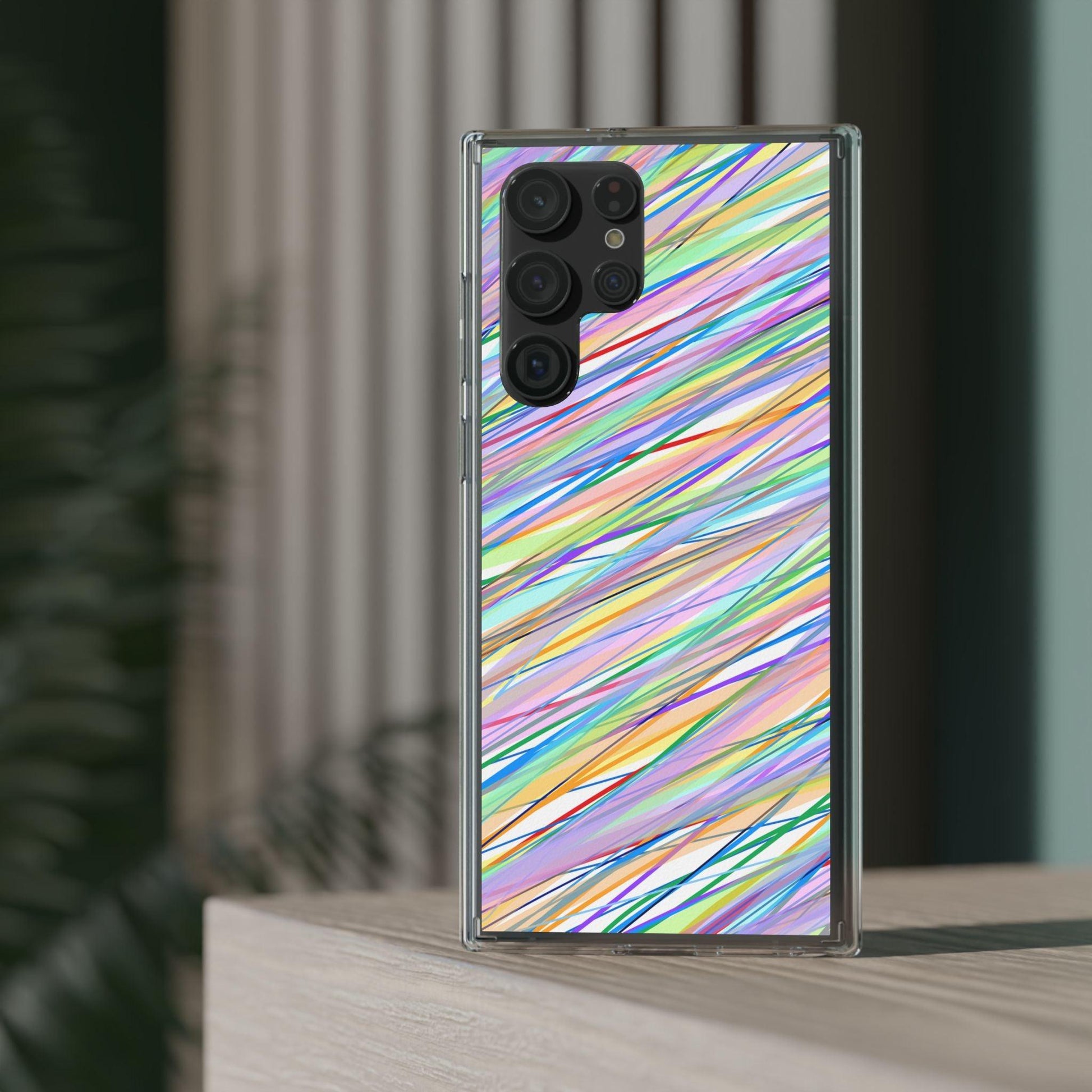 Threads Of Colors Clear Case - covers4phones