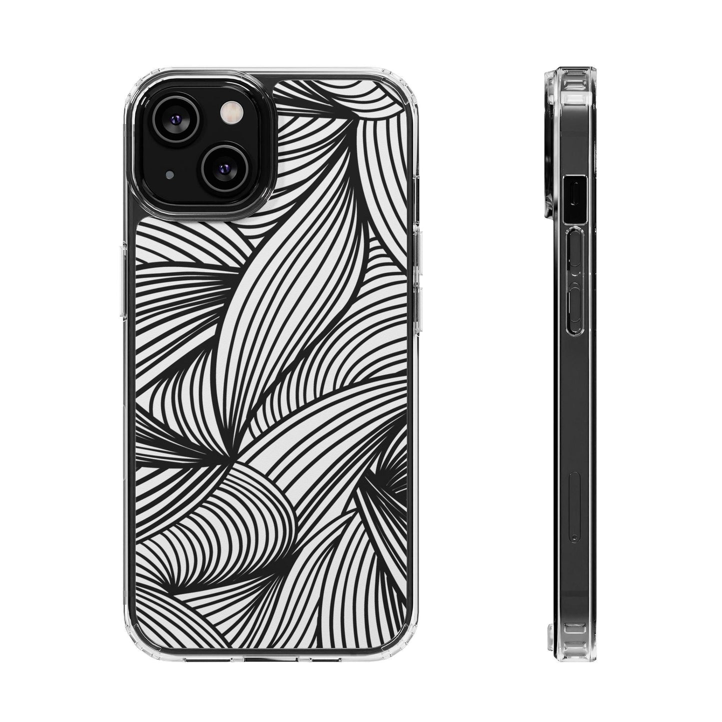 Black and White Illusion Clear Cases - covers4phones