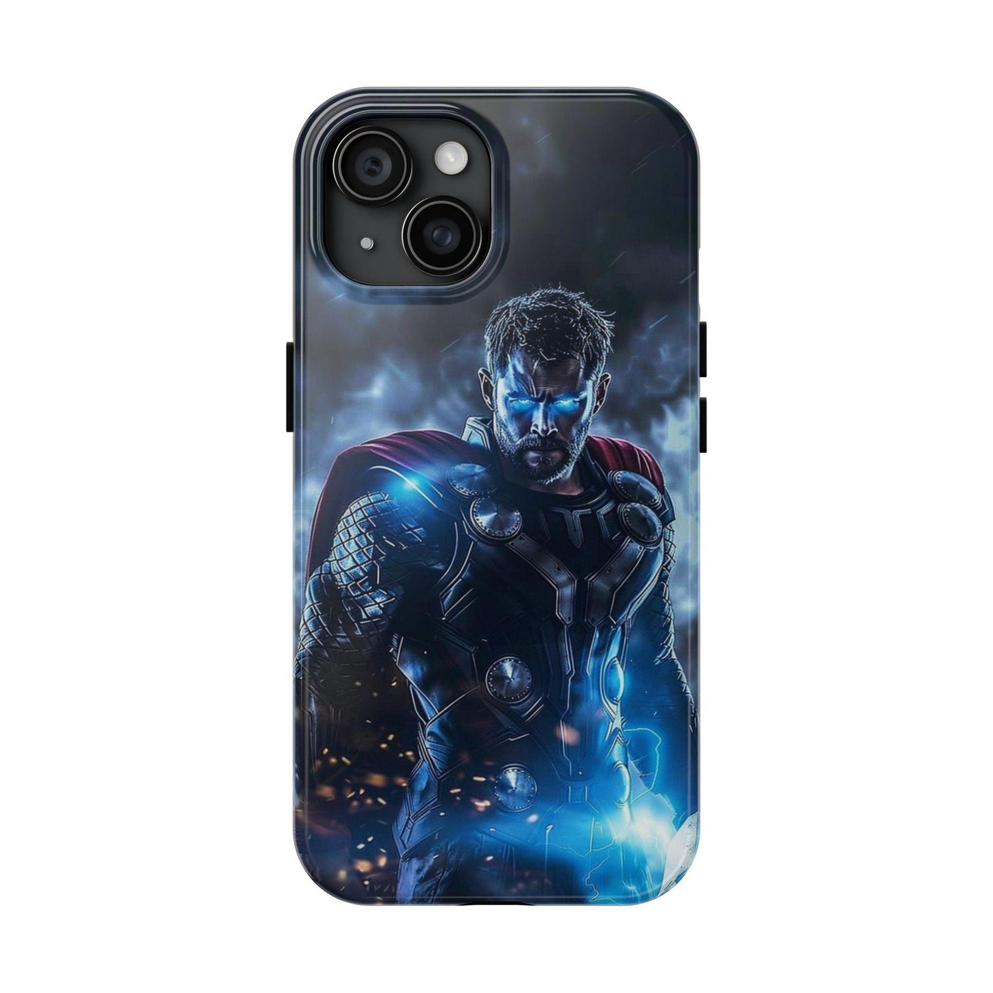 Thor, the God of Thunder in Action Printed Tough Phone Case for iPhone & Samsung Galaxy - Epic Superhero Design - covers4phones