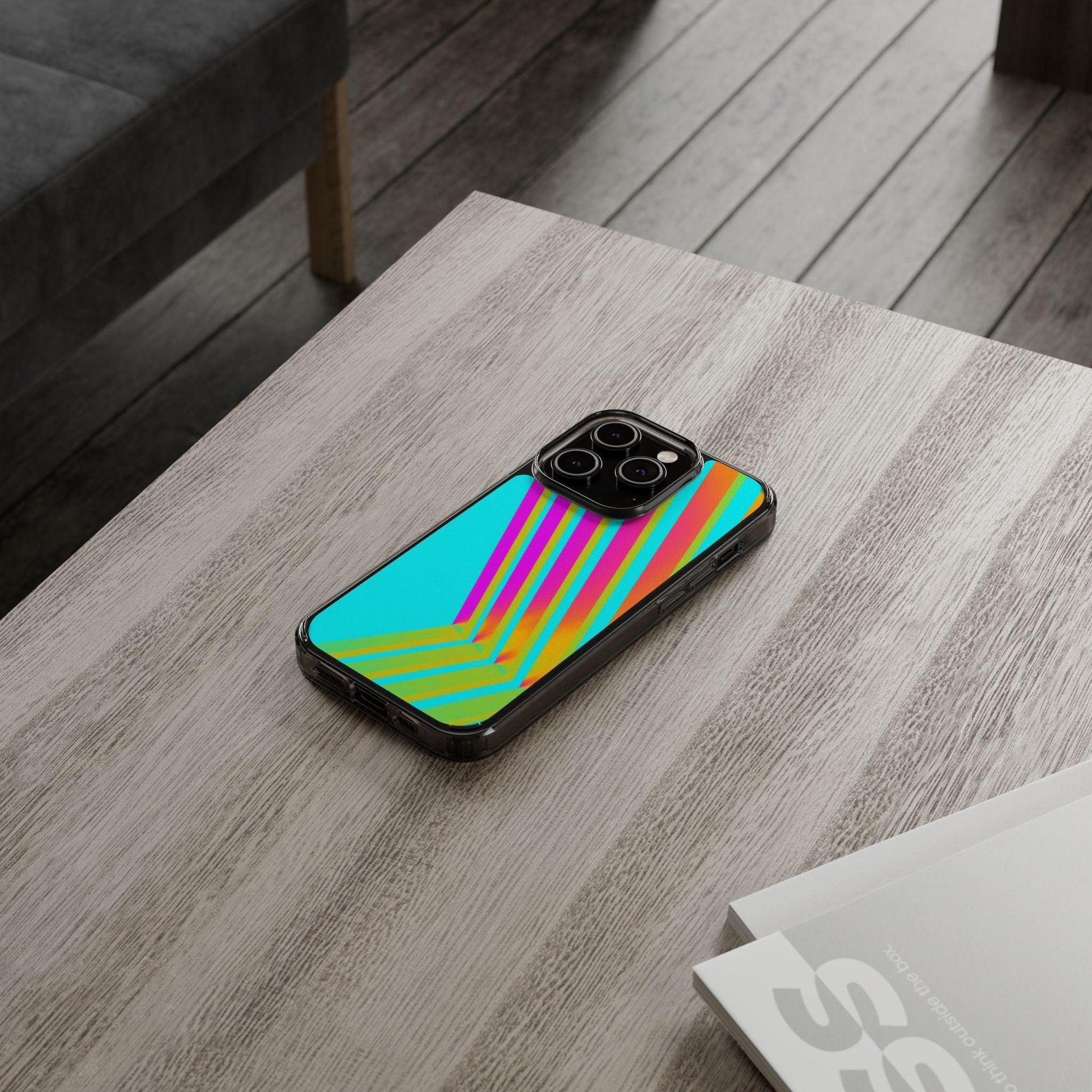 Abstract Pattern With Vibrant Color Clear Cases - covers4phones