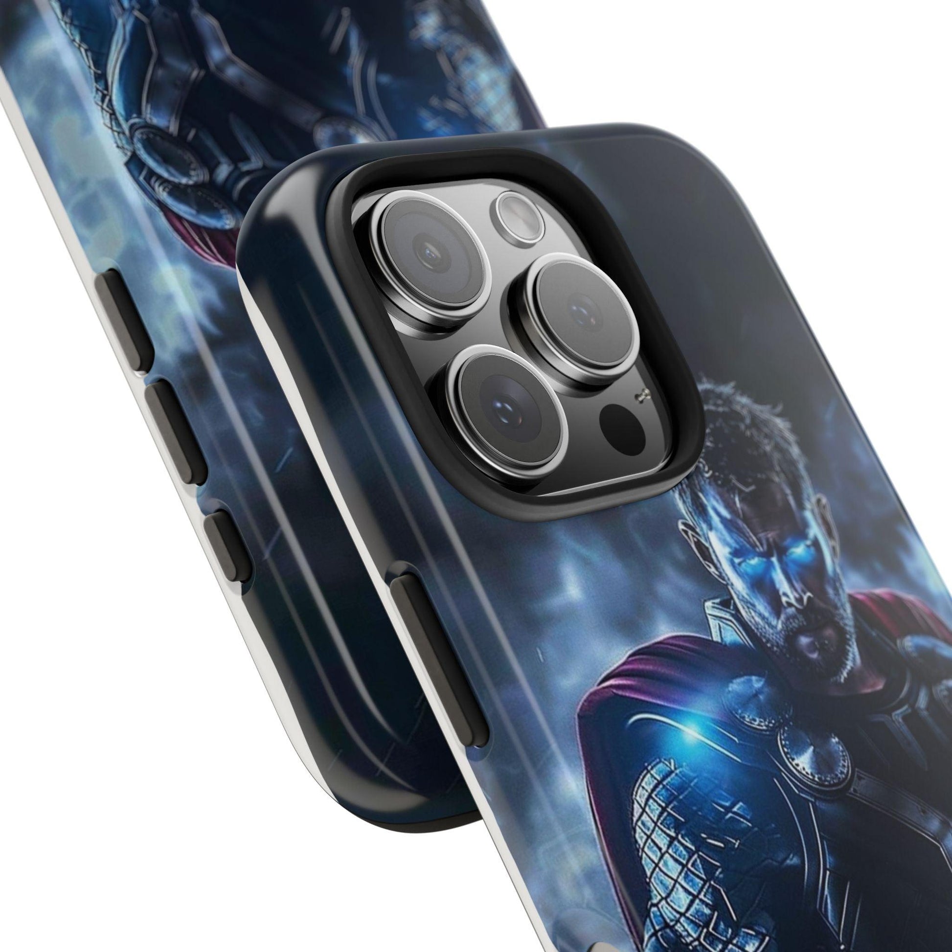 Thor, the God of Thunder in Action Printed Tough Phone Case for iPhone & Samsung Galaxy - Epic Superhero Design - covers4phones