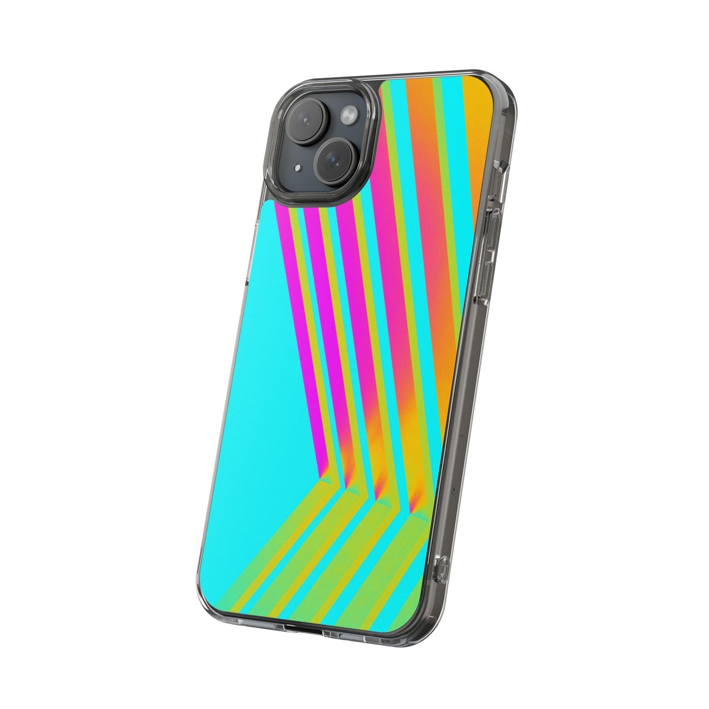 Abstract Pattern With Vibrant Color Clear Cases - covers4phones