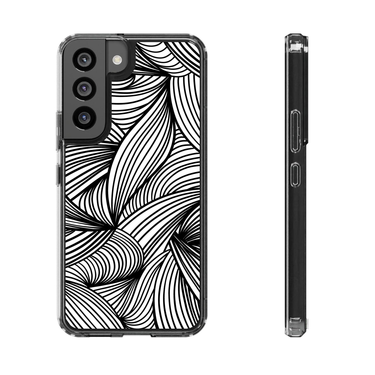 Black and White Illusion Clear Cases - covers4phones