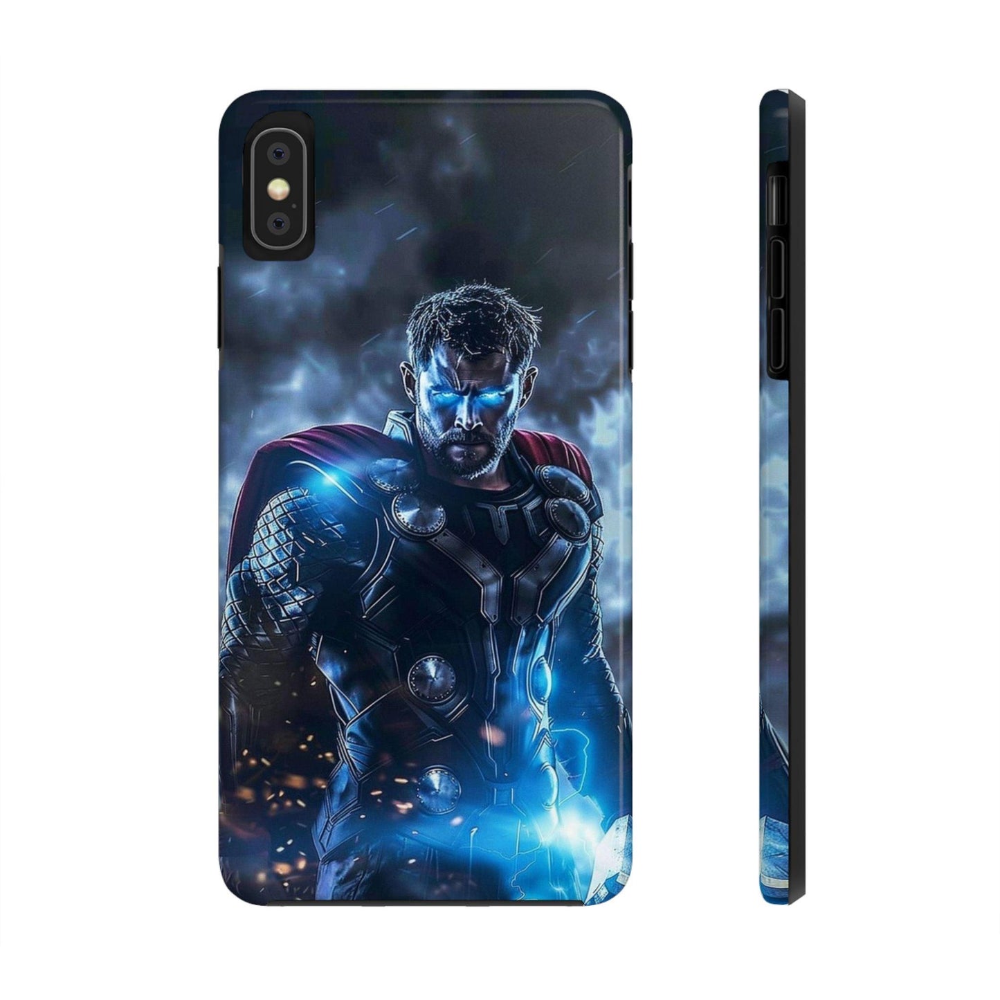 Thor, the God of Thunder in Action Printed Tough Phone Case for iPhone & Samsung Galaxy - Epic Superhero Design - covers4phones