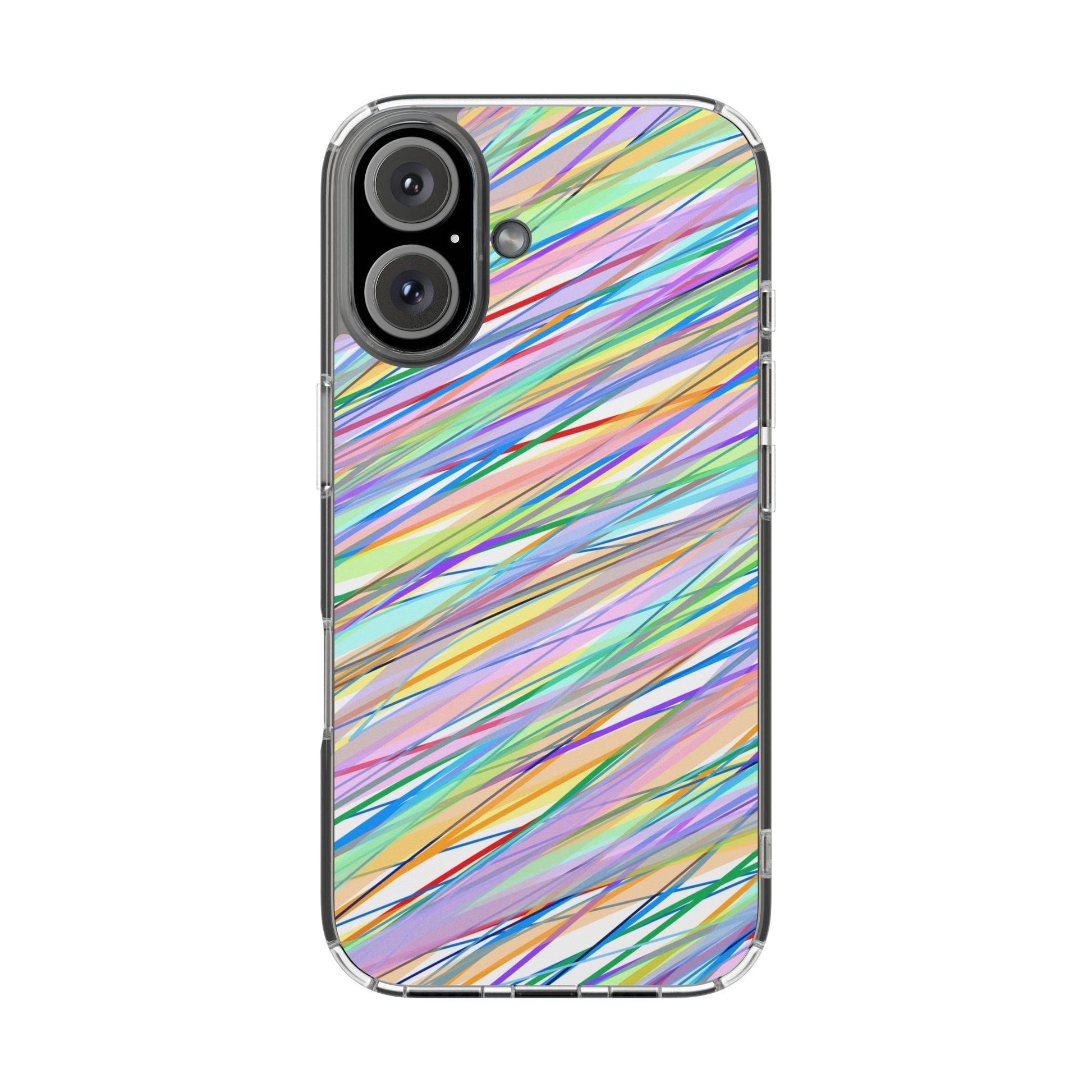 Threads Of Colors Clear Case - covers4phones