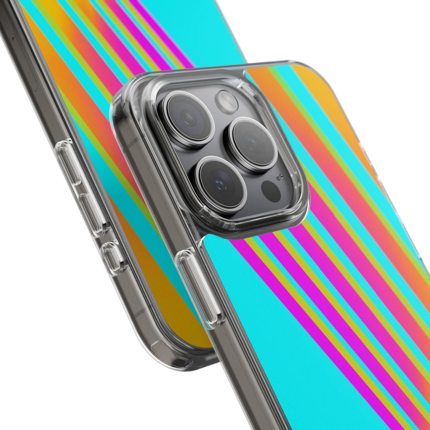 Abstract Pattern With Vibrant Color Clear Cases - covers4phones