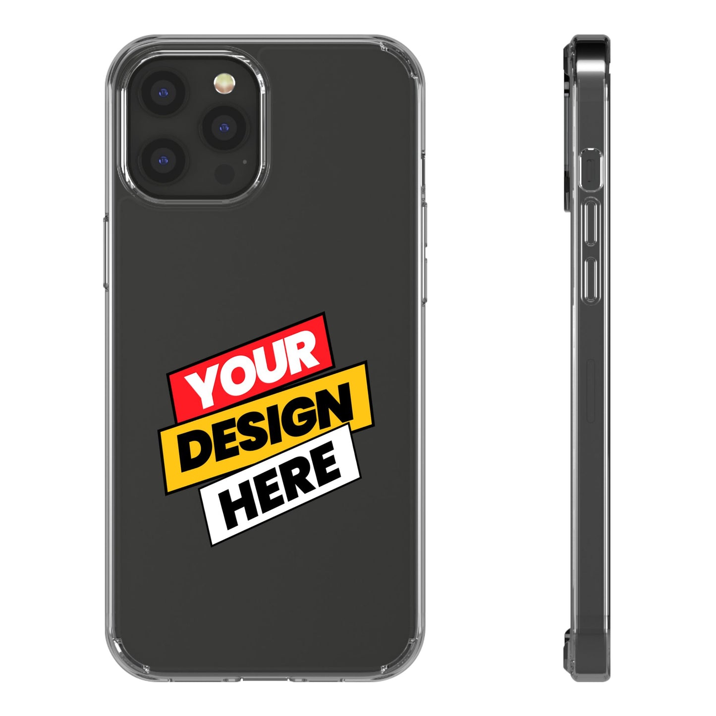 Custom Clear Transparent Cases for Phones - Personalized Protection, Ideal for Gifts, Birthdays, Holidays, Trendy Phone Accessories