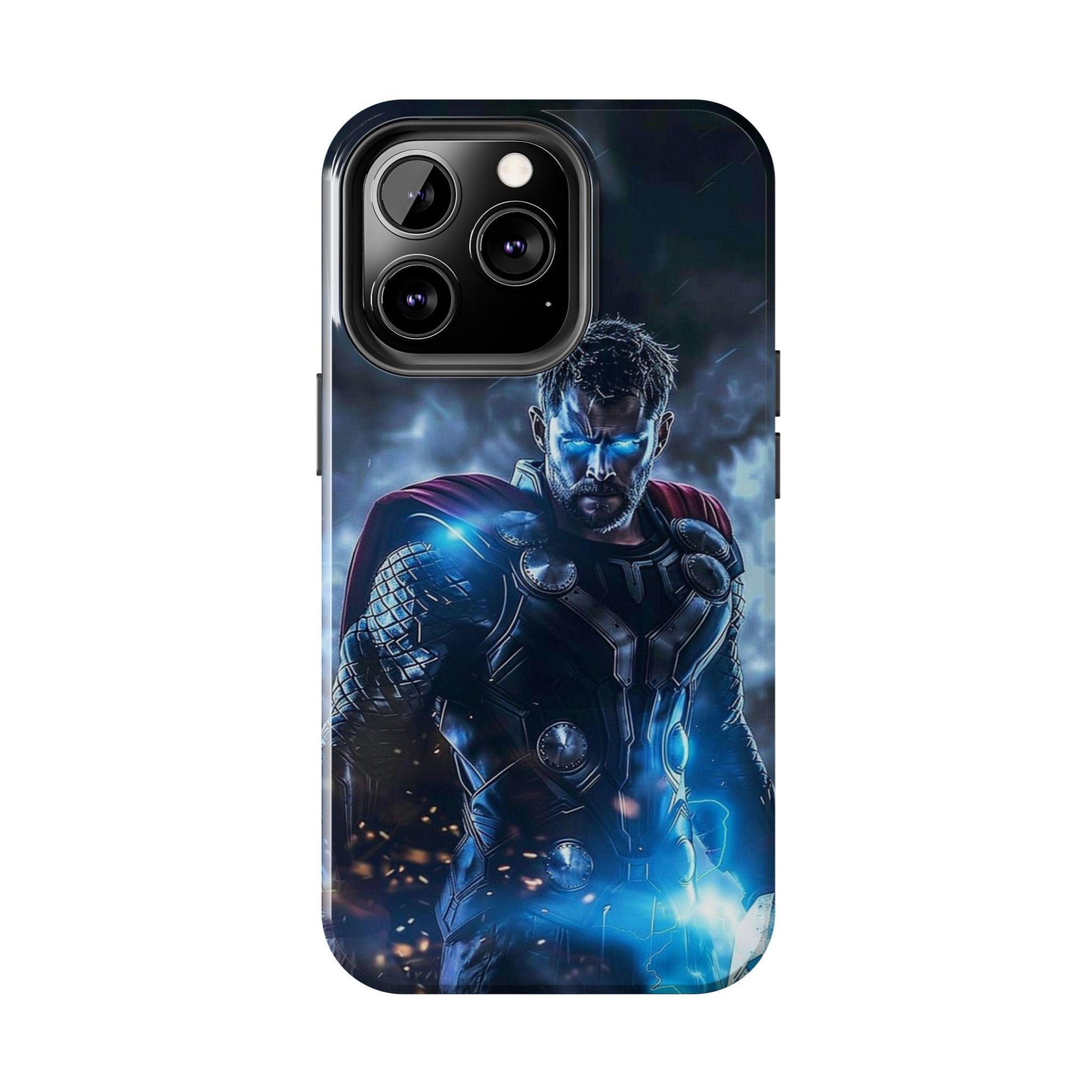 Thor, the God of Thunder in Action Printed Tough Phone Case for iPhone & Samsung Galaxy - Epic Superhero Design - covers4phones