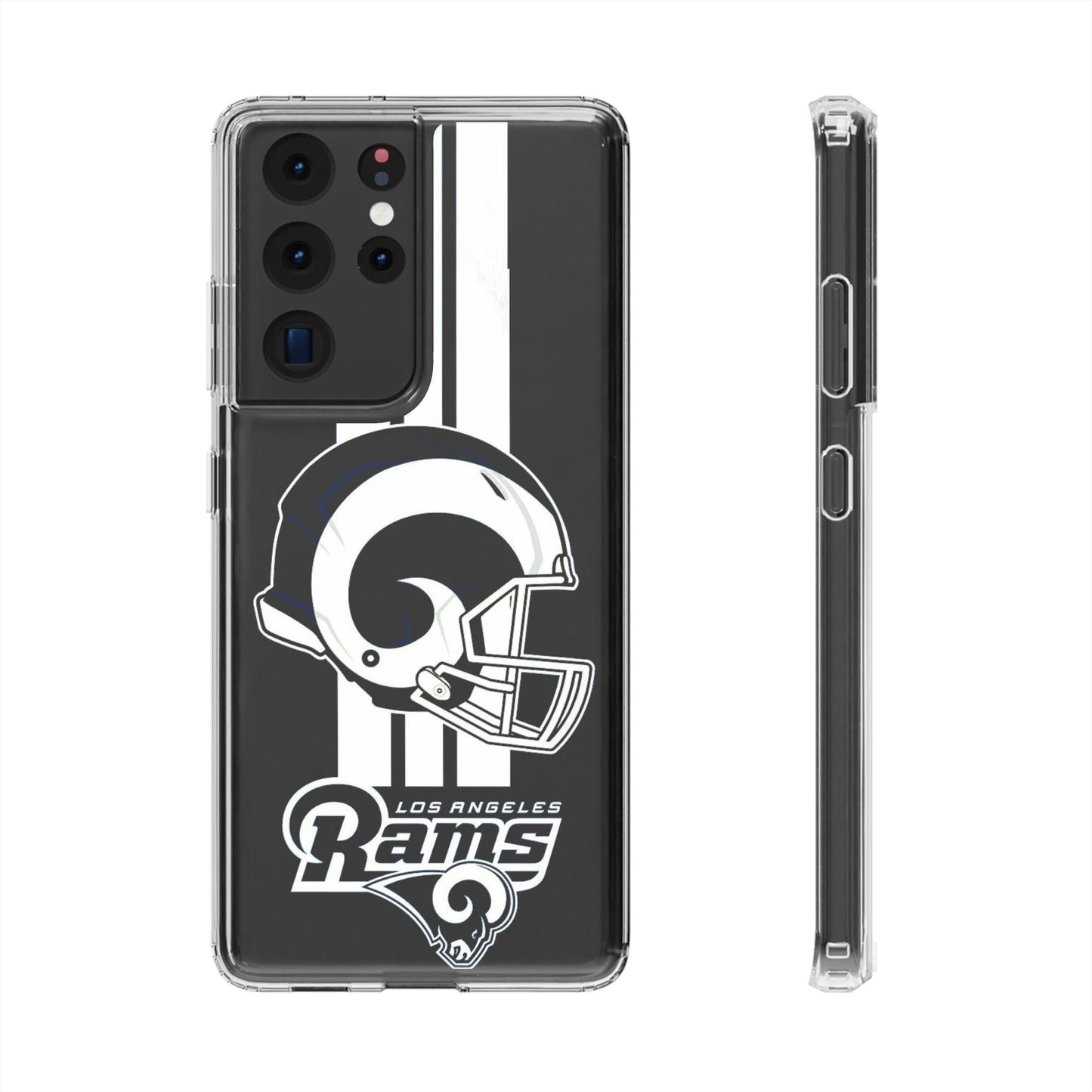 NFL Los Angeles Rams Printed Clear Silicone Phone Case For Samsung - covers4phones
