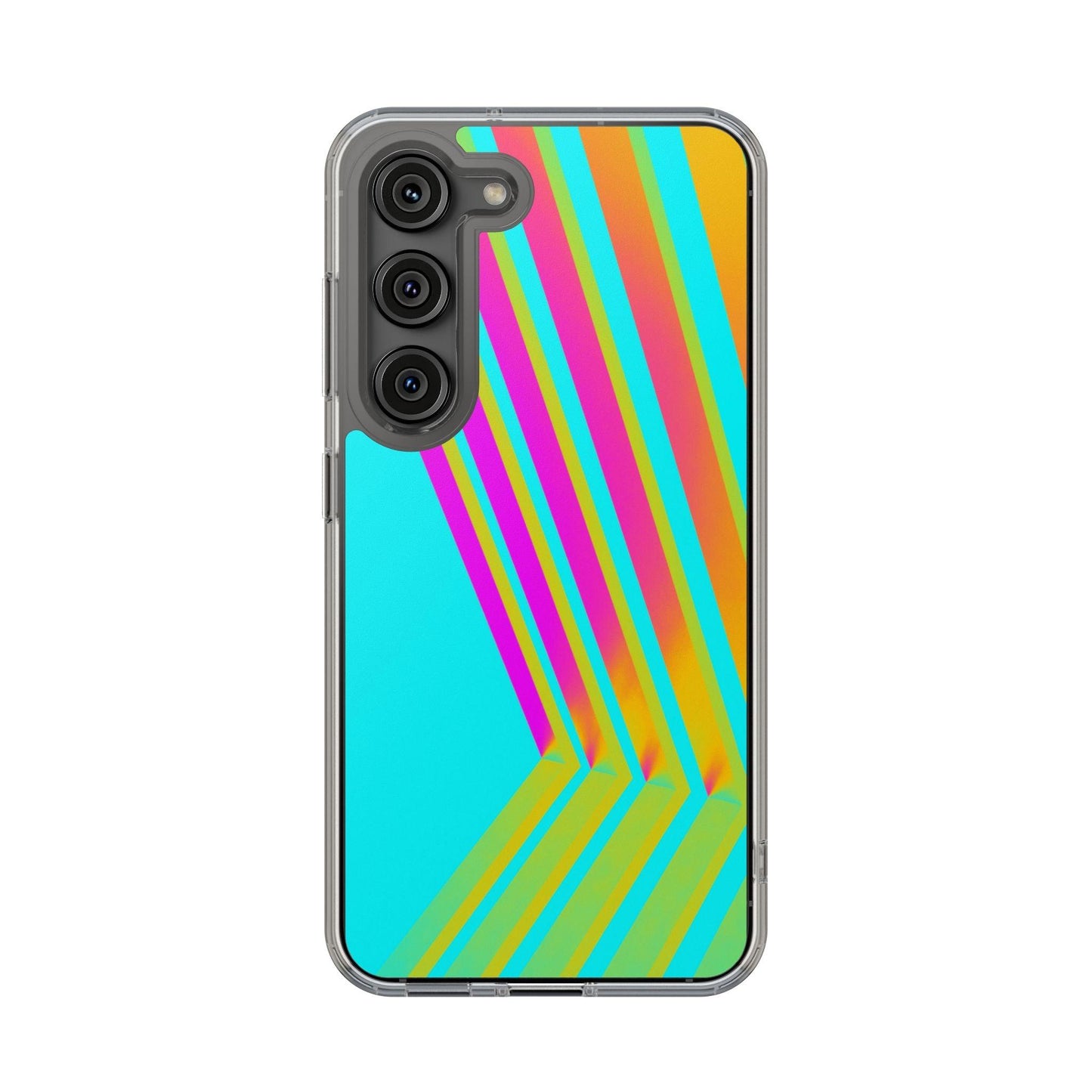 Abstract Pattern With Vibrant Color Clear Cases - covers4phones