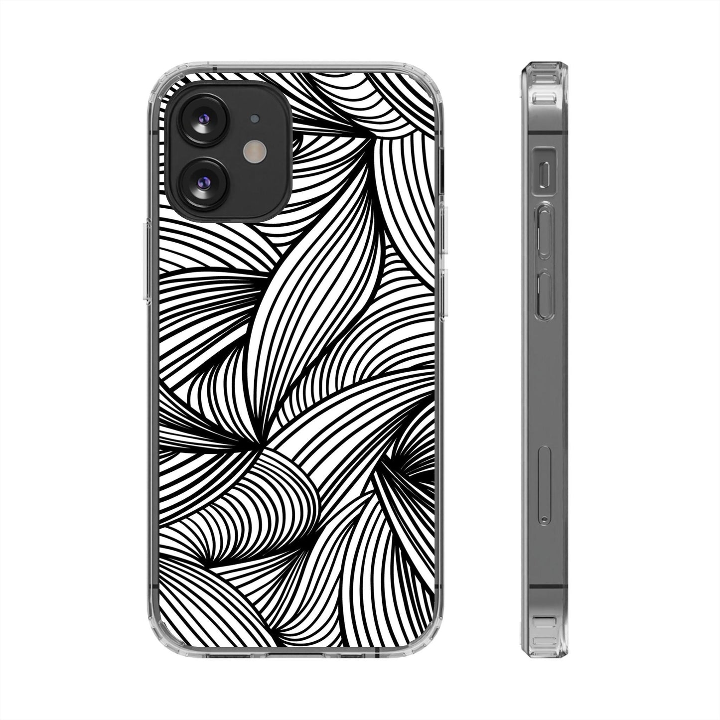 Black and White Illusion Clear Cases - covers4phones