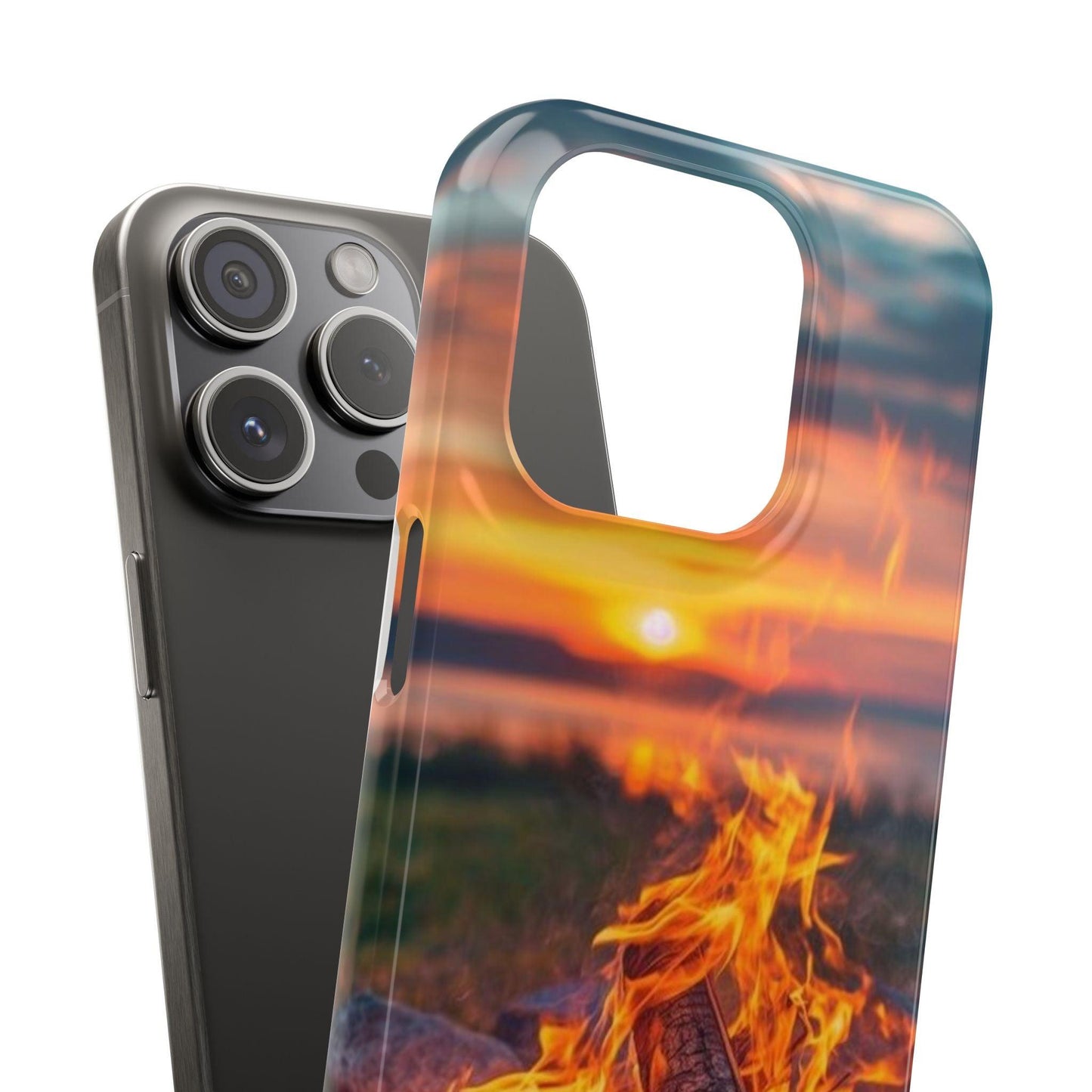 Woodland Fire Phone Case – Warmth of Nature’s Blaze on Your Device - covers4phones