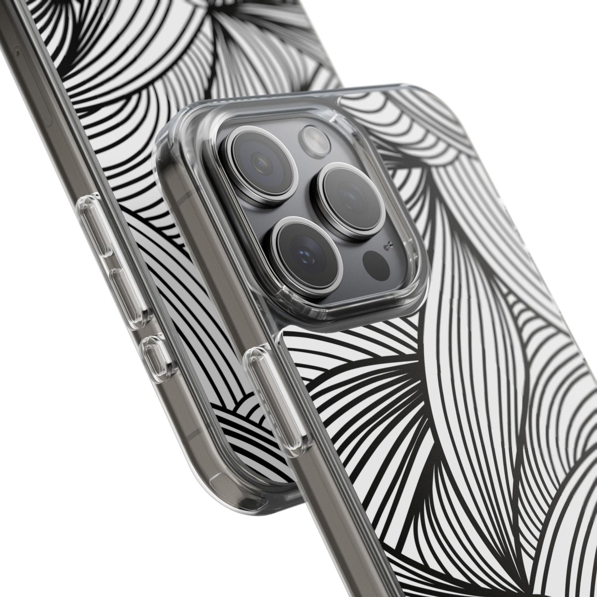 Black and White Illusion Clear Cases - covers4phones