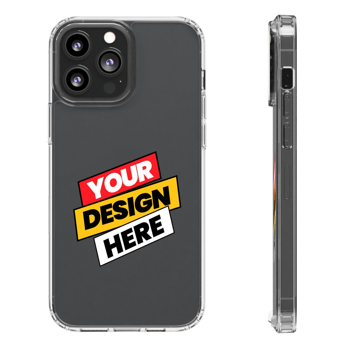 Custom Clear Transparent Cases for Phones - Personalized Protection, Ideal for Gifts, Birthdays, Holidays, Trendy Phone Accessories