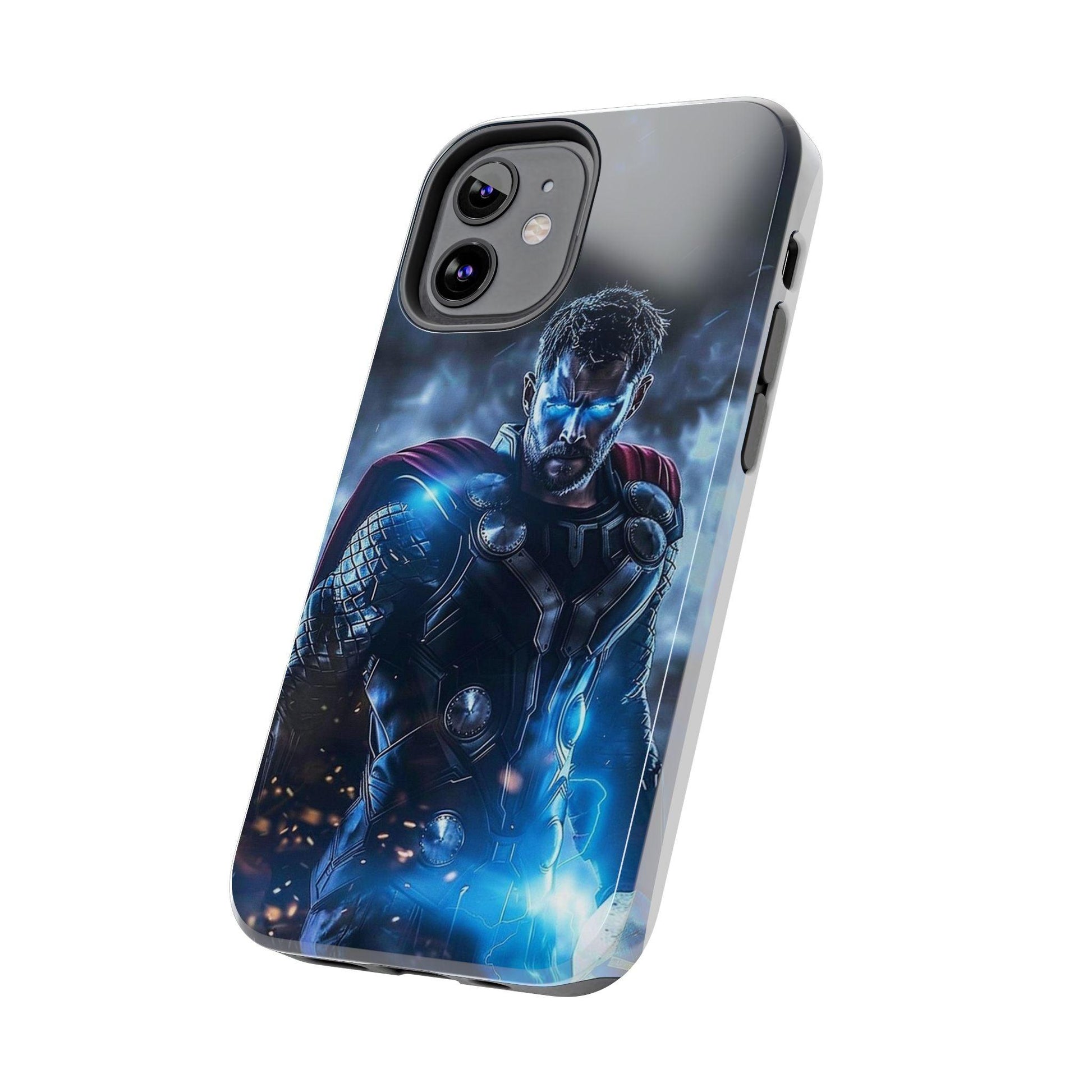 Thor, the God of Thunder in Action Printed Tough Phone Case for iPhone & Samsung Galaxy - Epic Superhero Design - covers4phones