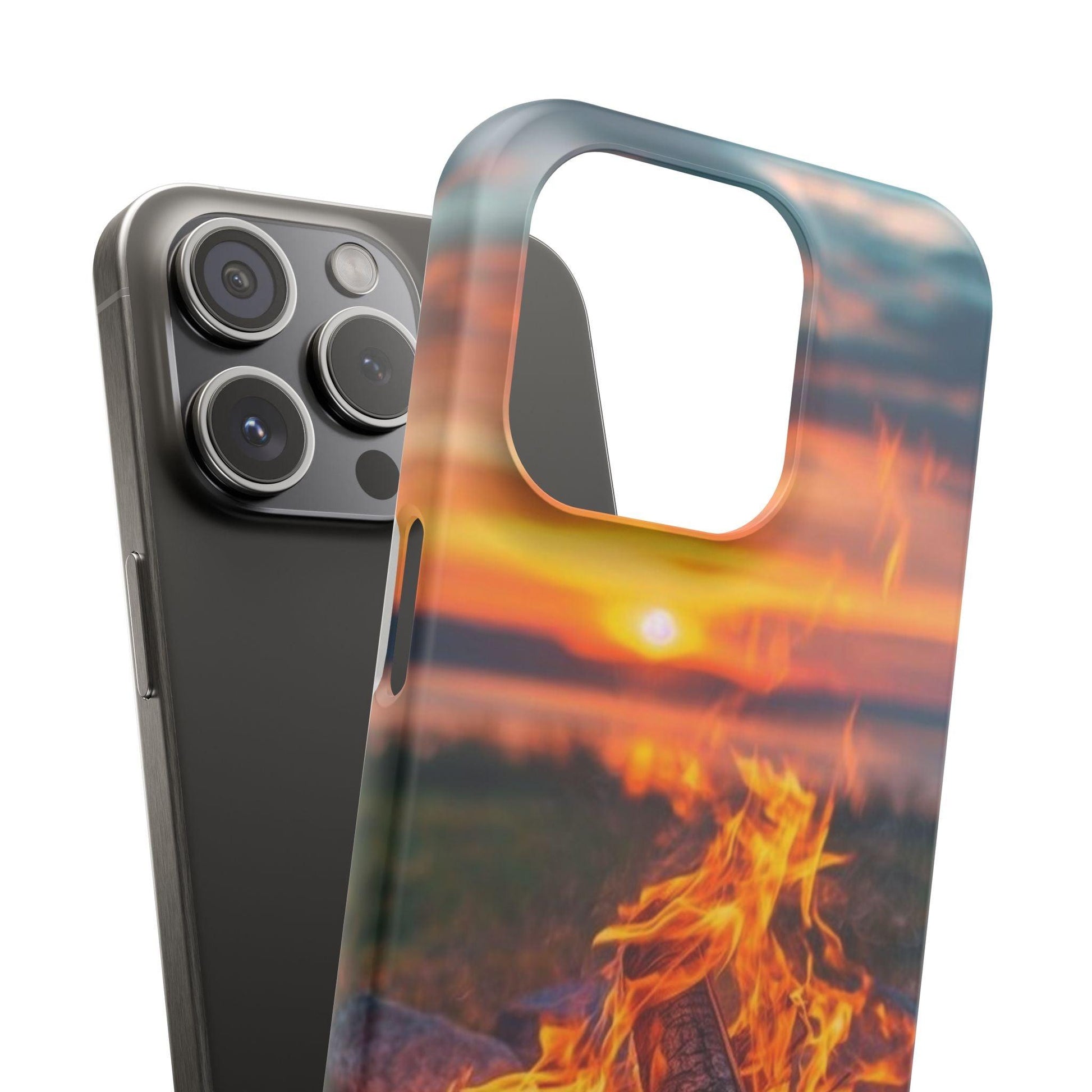 Woodland Fire Phone Case – Warmth of Nature’s Blaze on Your Device - covers4phones