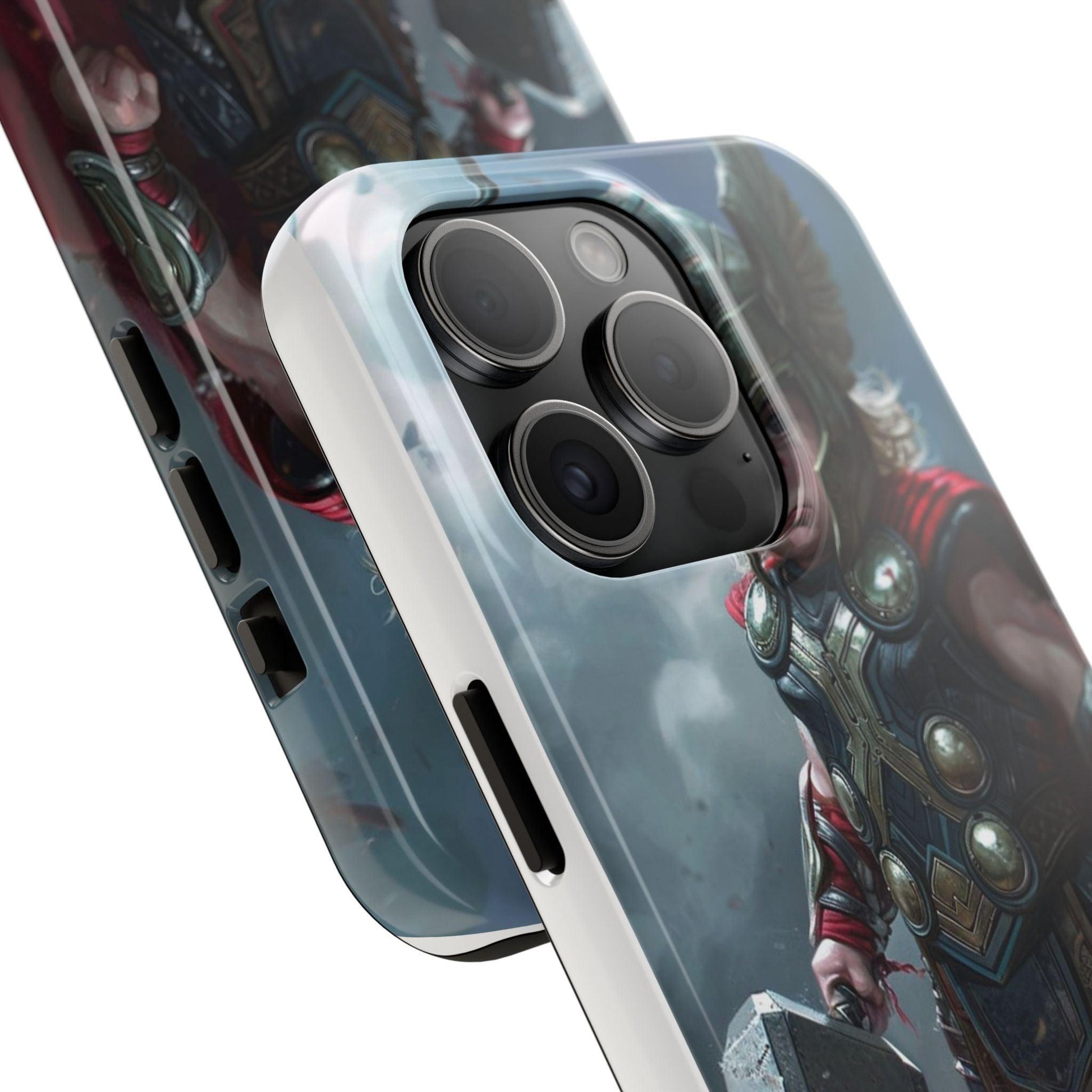 Baby Thor Superhero Printed Tough Phone Case for iPhone & Samsung Galaxy - Adorable Thunder God Design - covers4phones