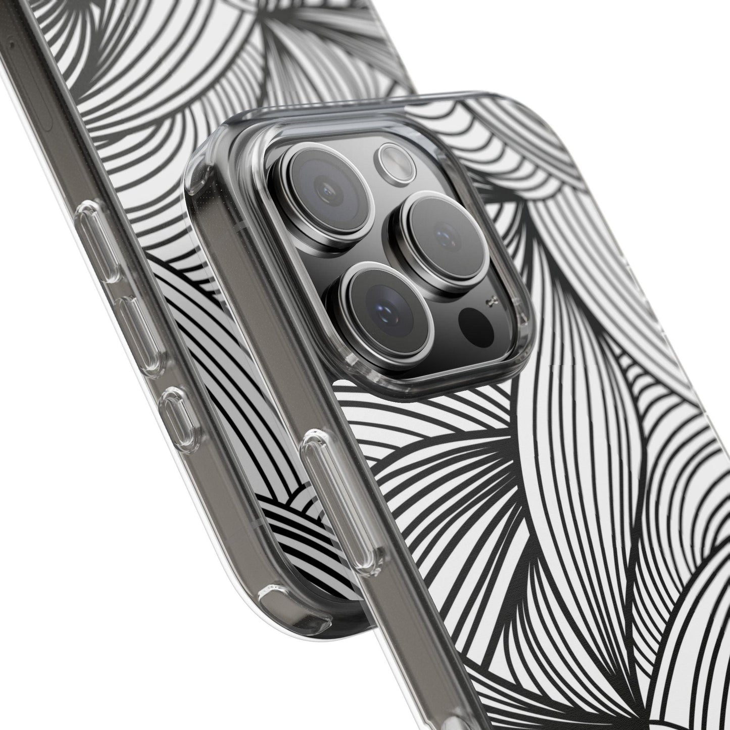 Black and White Illusion Clear Cases - covers4phones