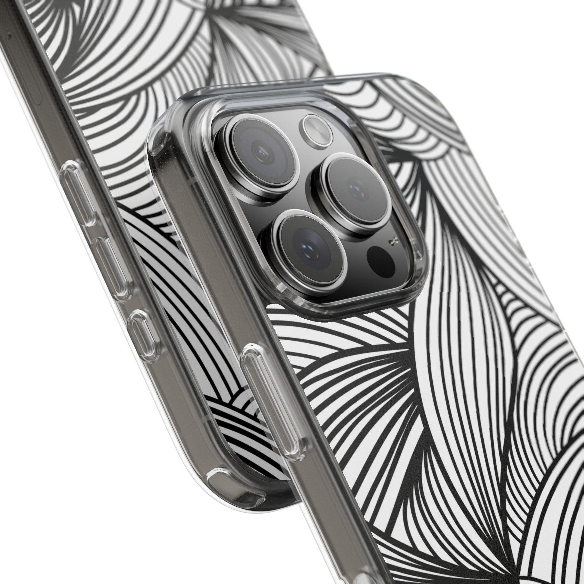 Black and White Illusion Clear Cases - covers4phones