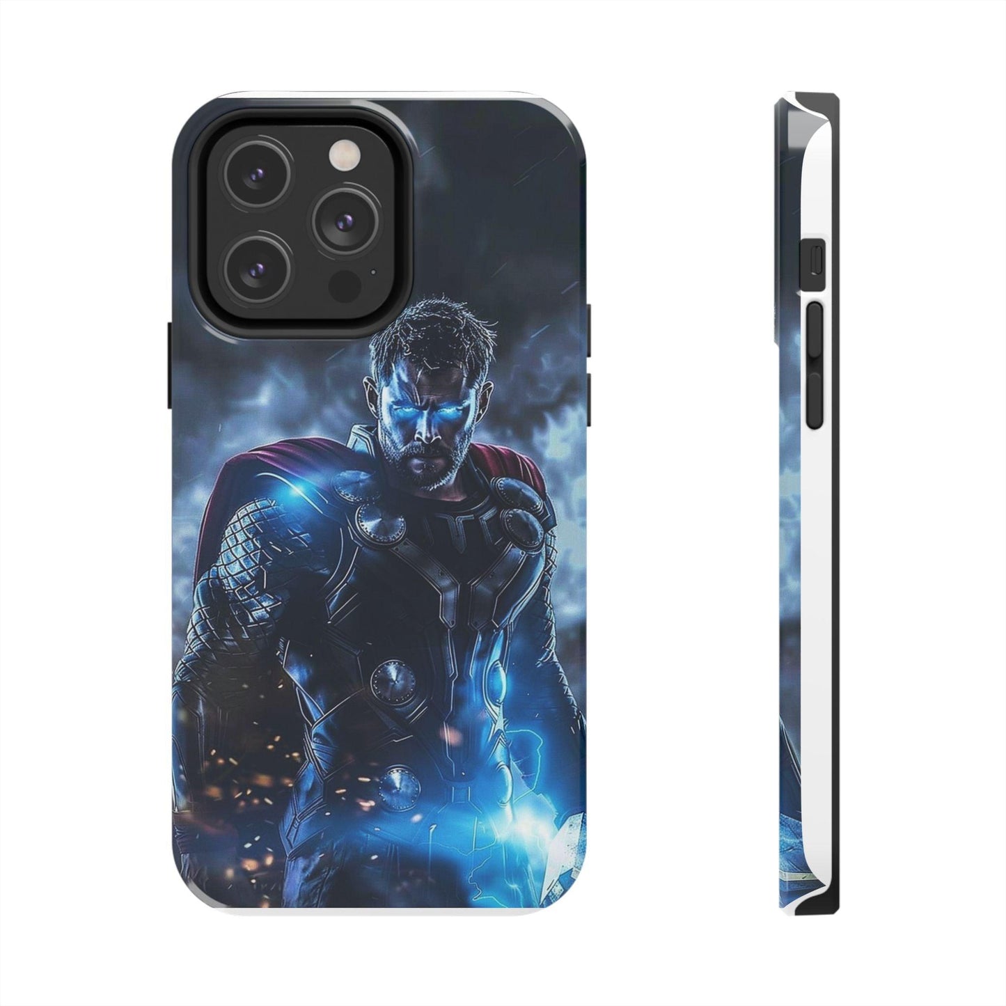 Thor, the God of Thunder in Action Printed Tough Phone Case for iPhone & Samsung Galaxy - Epic Superhero Design - covers4phones