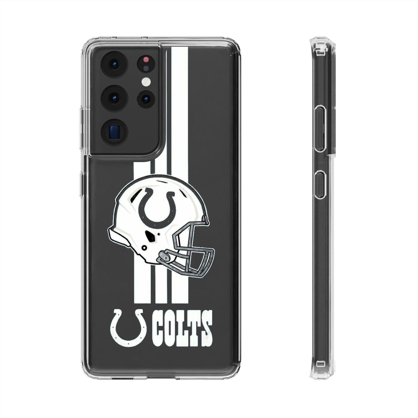 NFL Indianapolis Colts Team Printed Clear Silicone Phone Case for Samsung - covers4phones