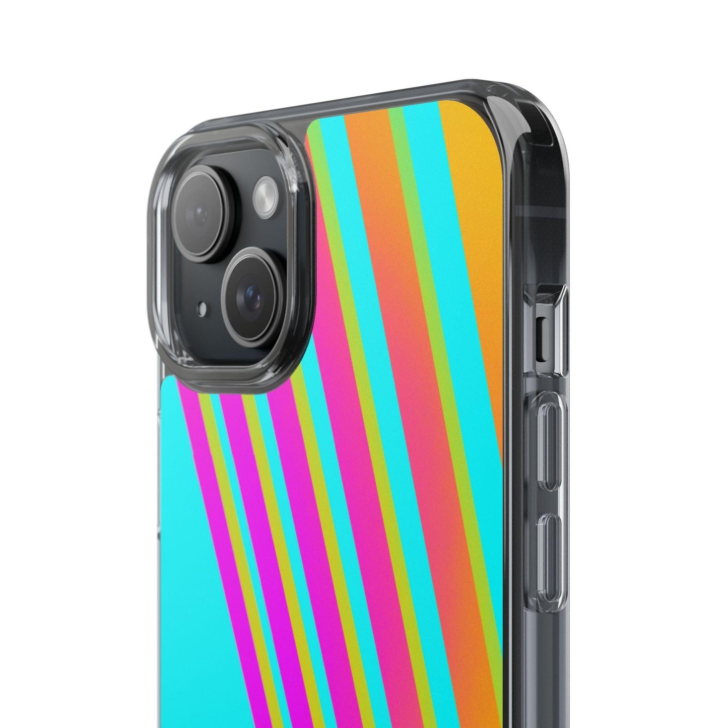 Abstract Pattern With Vibrant Color Clear Cases - covers4phones