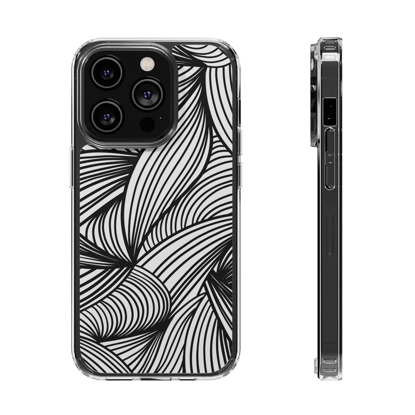 Black and White Illusion Clear Cases - covers4phones