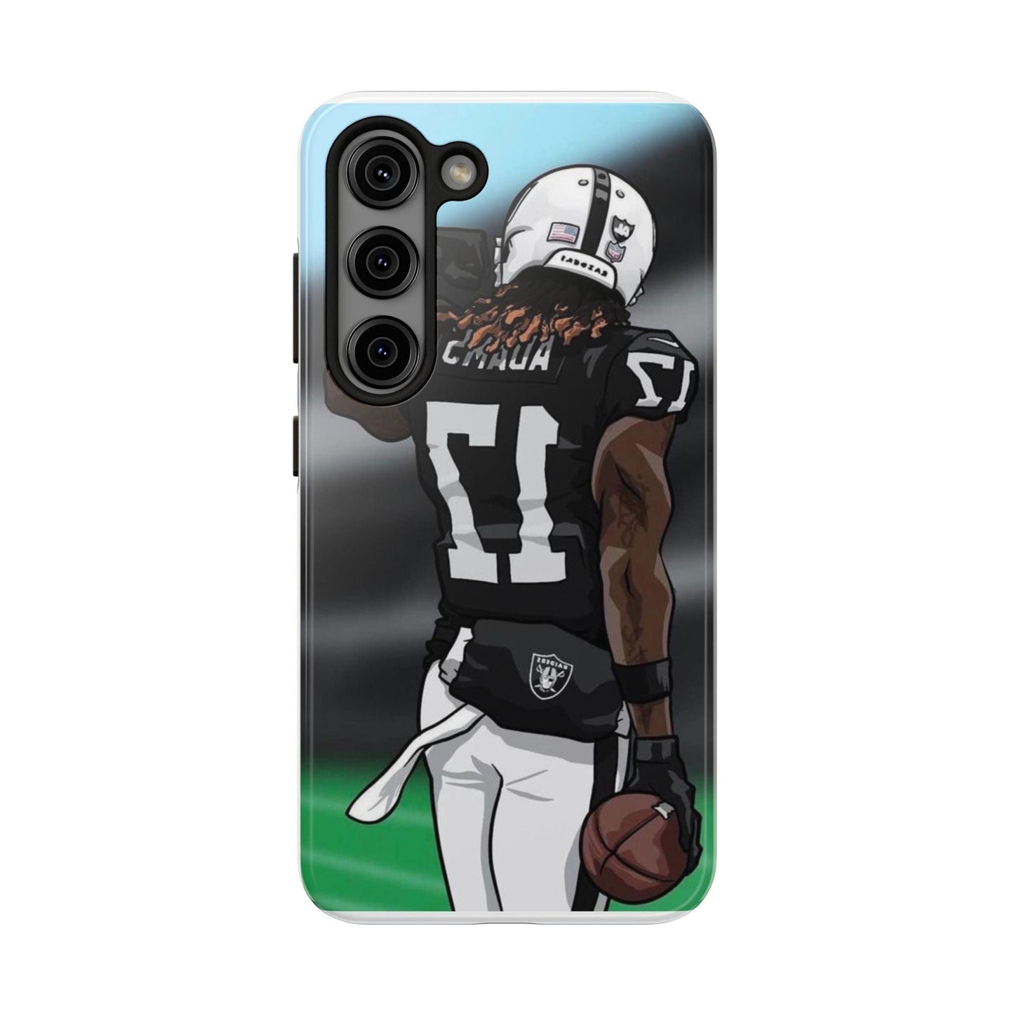 Adam 17 Player Showing Shirt Number Printed Tough Phone Case for iPhone & Samsung Galaxy - Bold Athlete Design - covers4phones