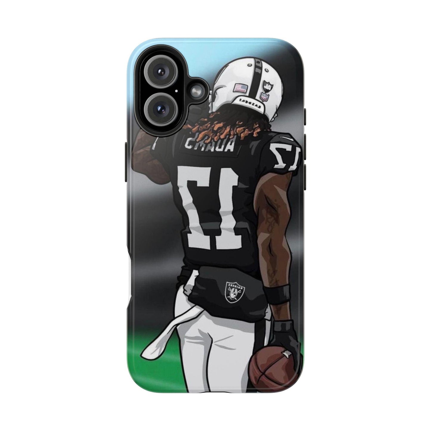 Adam 17 Player Showing Shirt Number Printed Tough Phone Case for iPhone & Samsung Galaxy - Bold Athlete Design - covers4phones