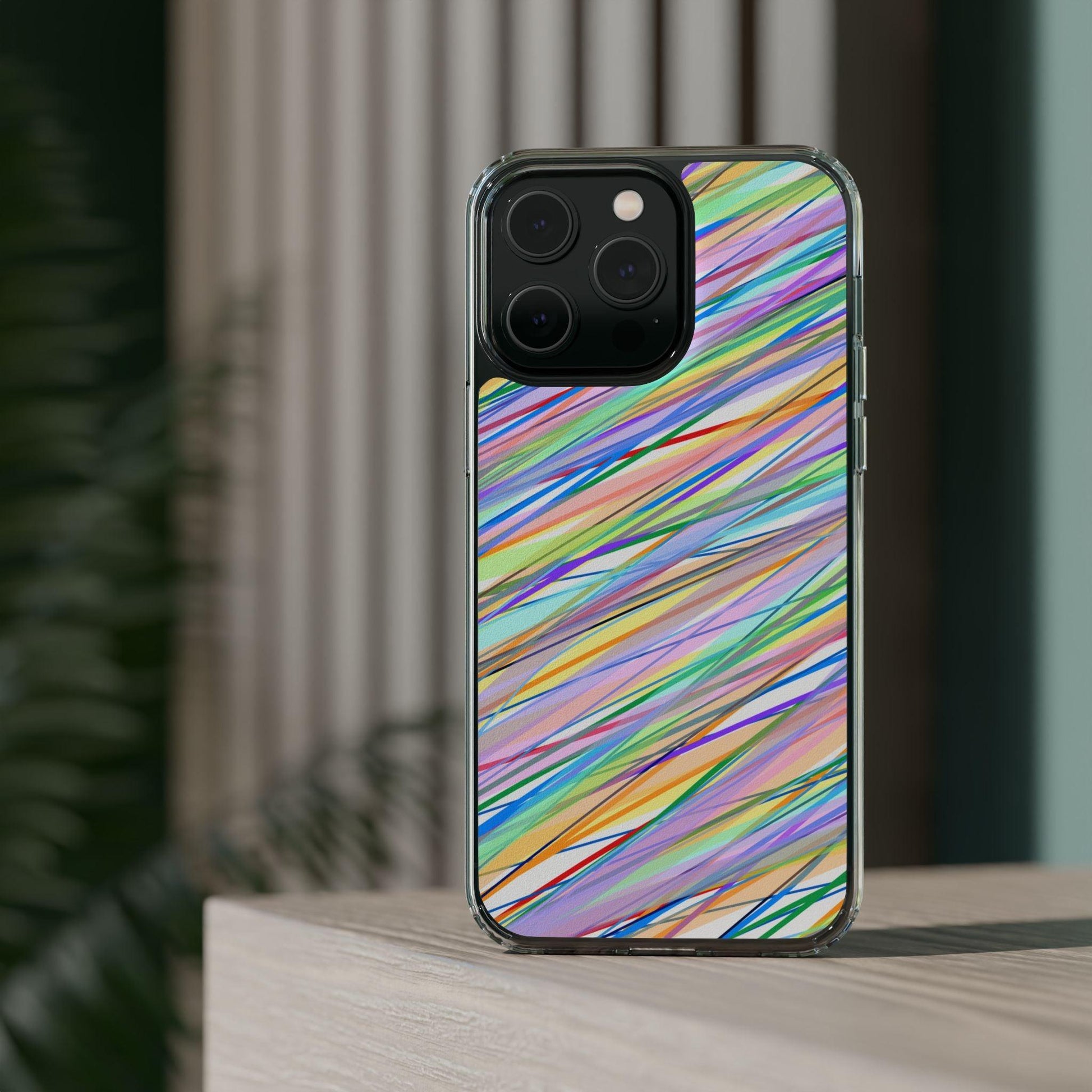 Threads Of Colors Clear Case - covers4phones