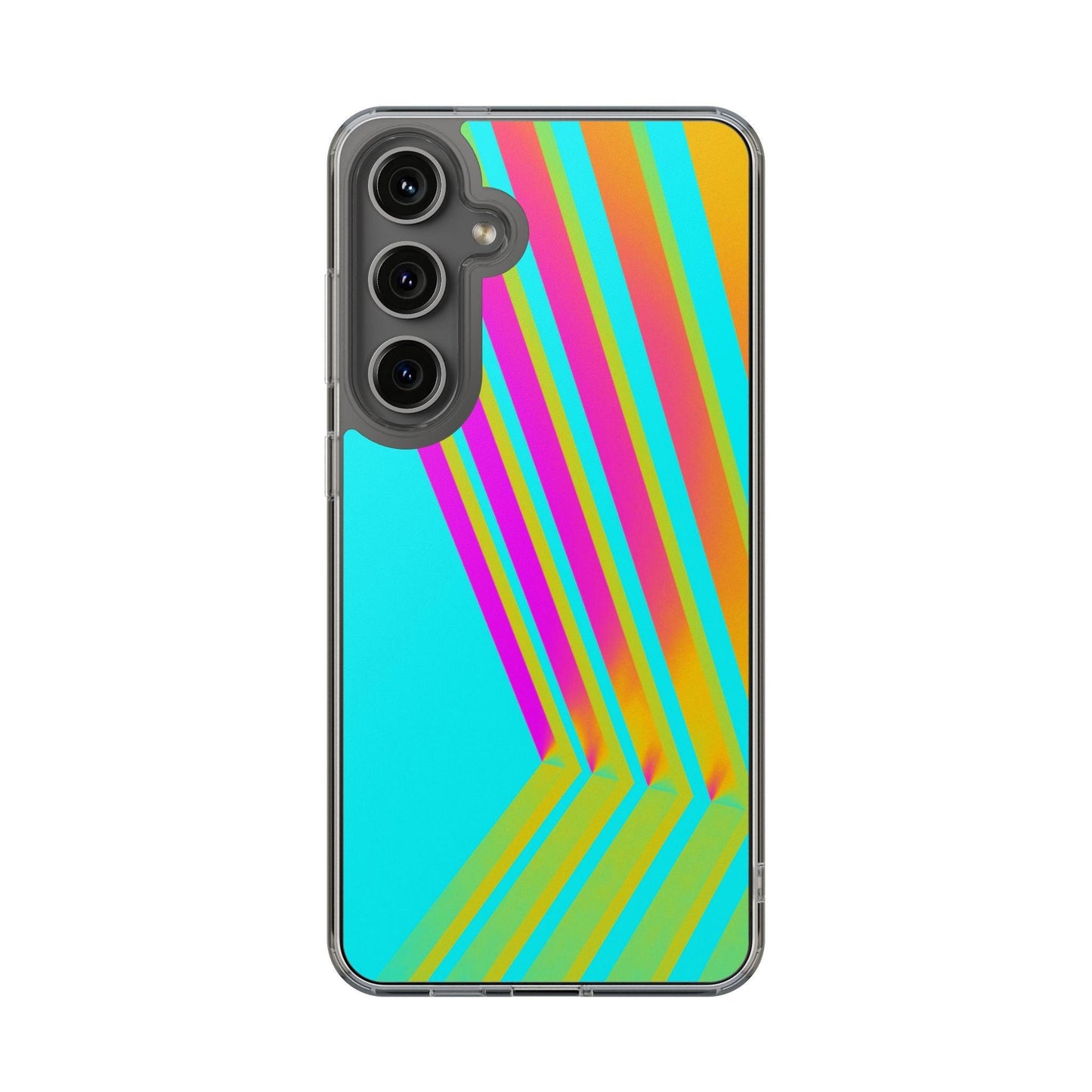 Abstract Pattern With Vibrant Color Clear Cases - covers4phones