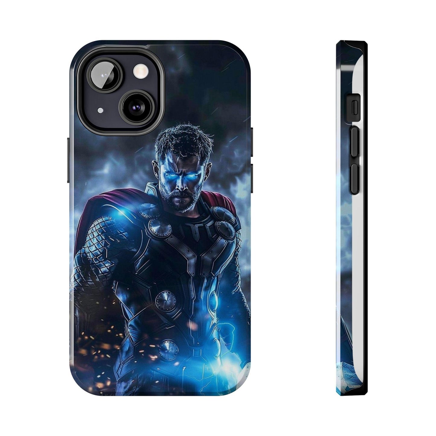 Thor, the God of Thunder in Action Printed Tough Phone Case for iPhone & Samsung Galaxy - Epic Superhero Design - covers4phones