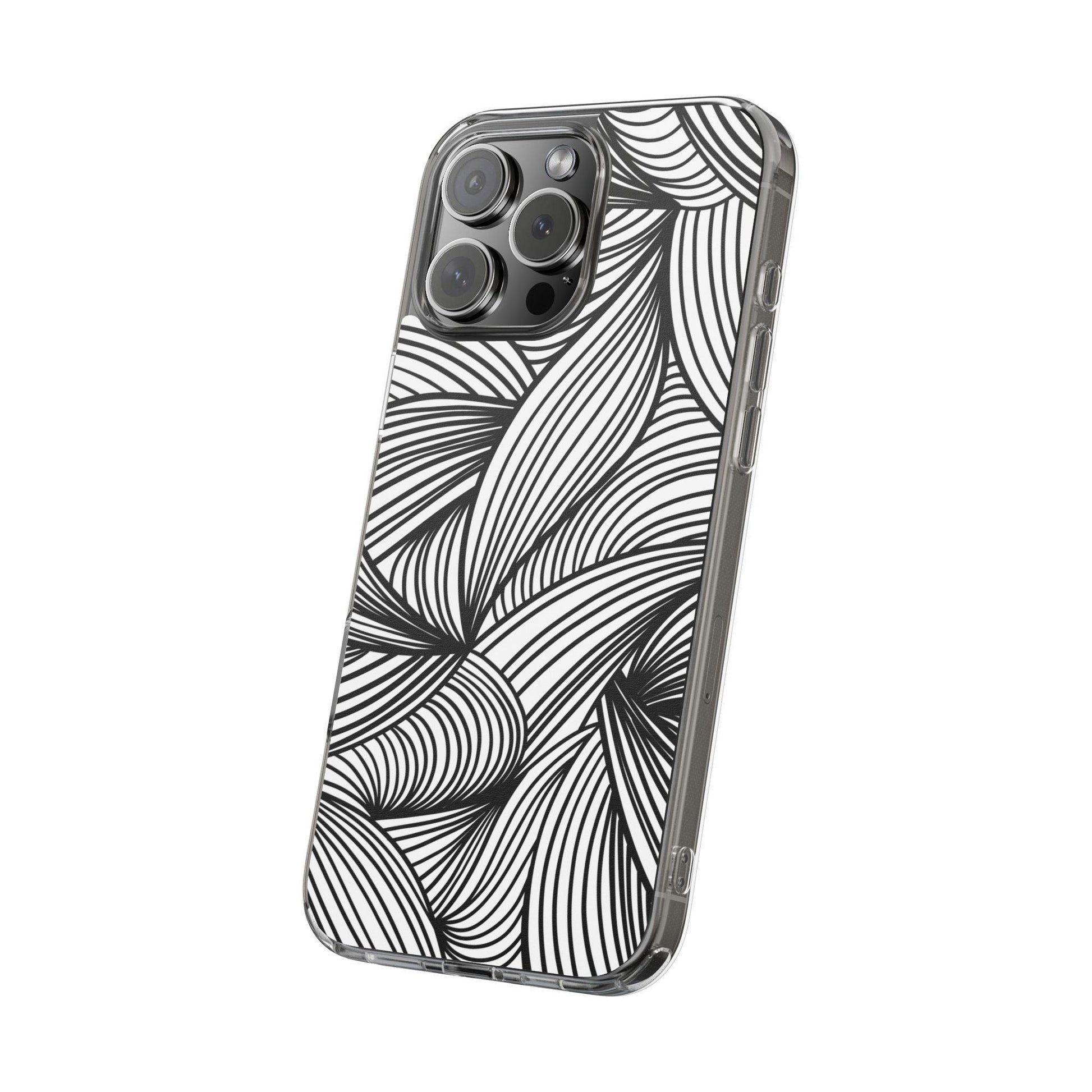 Black and White Illusion Clear Cases - covers4phones