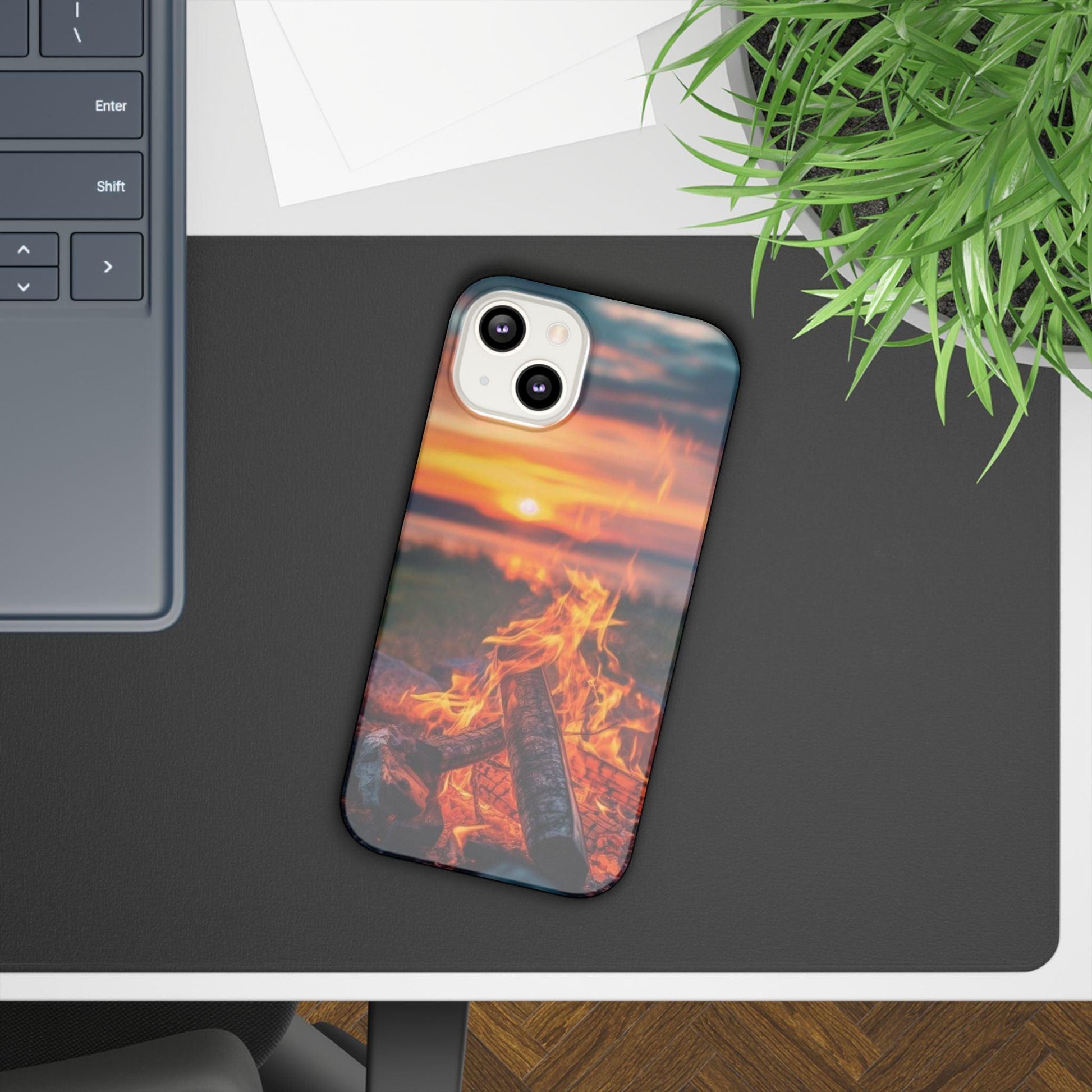 Woodland Fire Phone Case – Warmth of Nature’s Blaze on Your Device - covers4phones