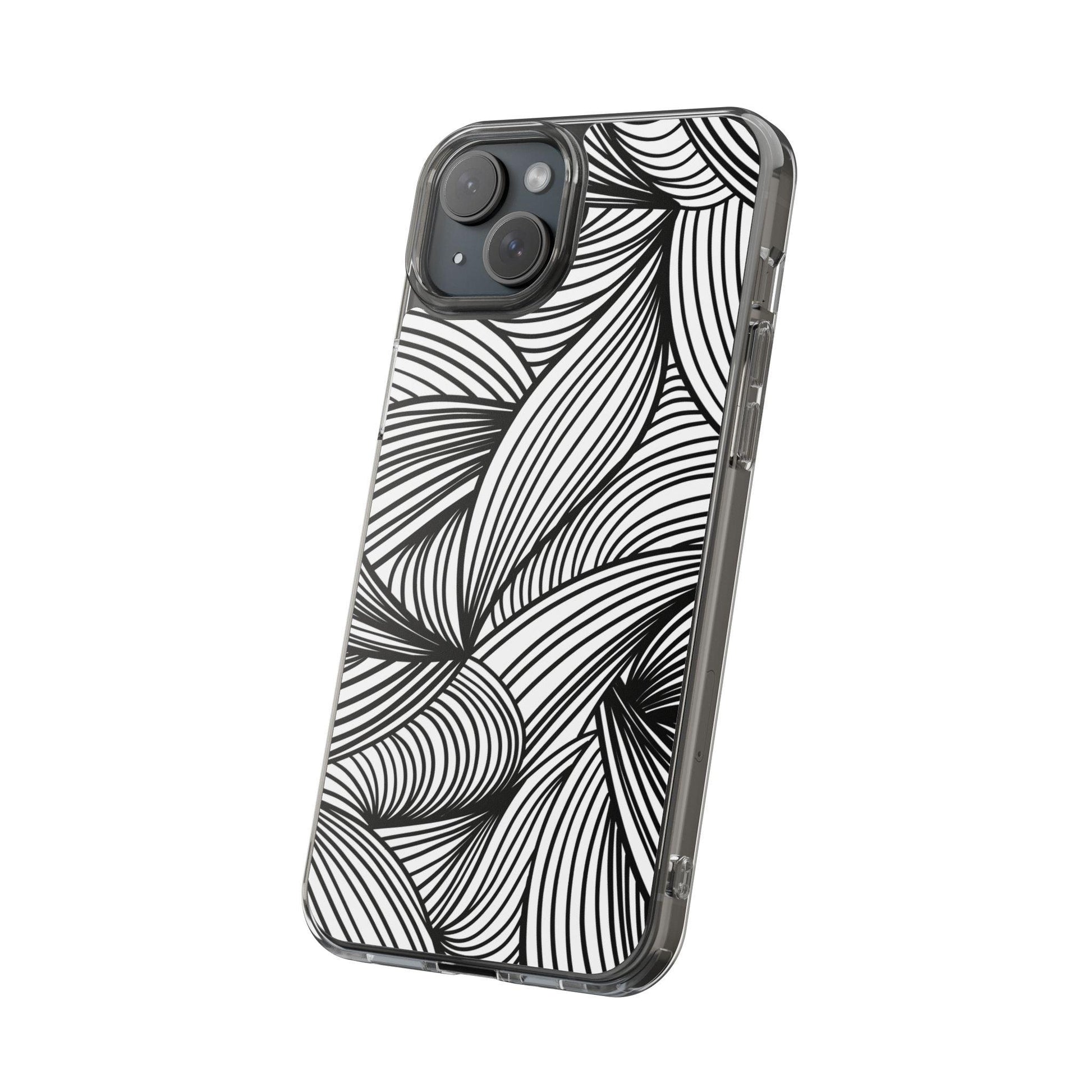 Black and White Illusion Clear Cases - covers4phones