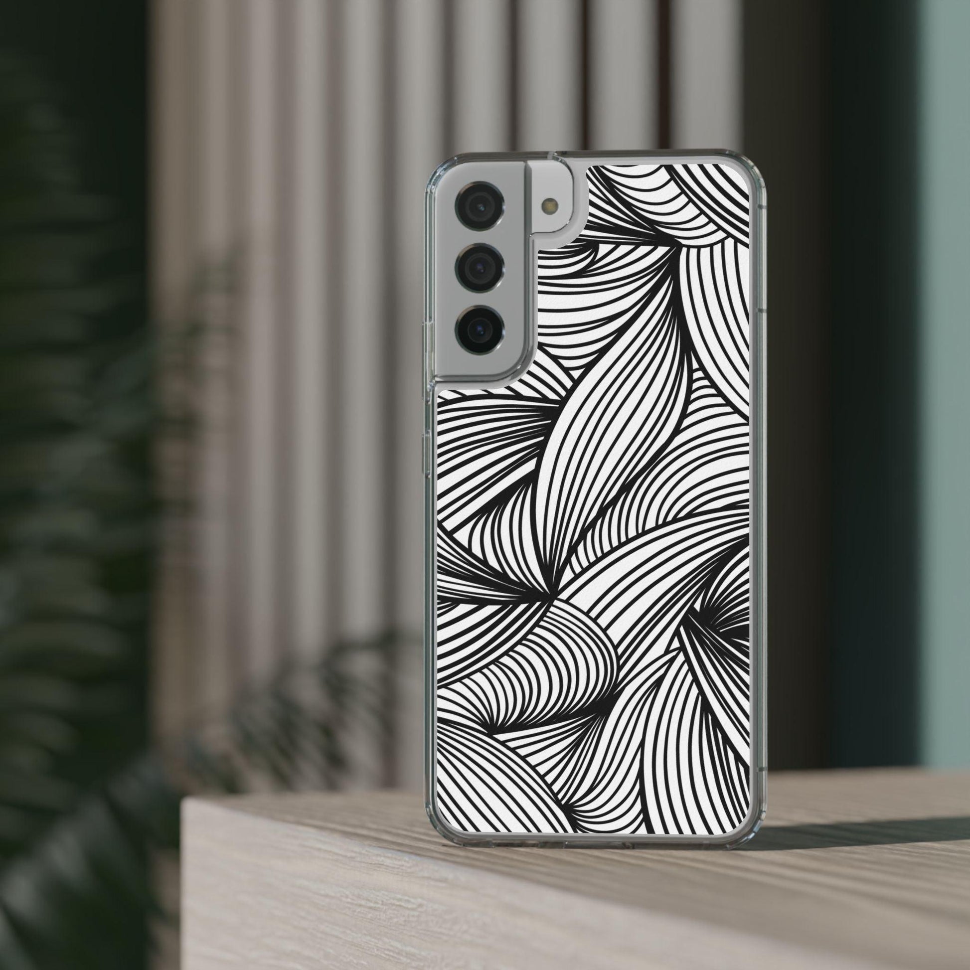 Black and White Illusion Clear Cases - covers4phones