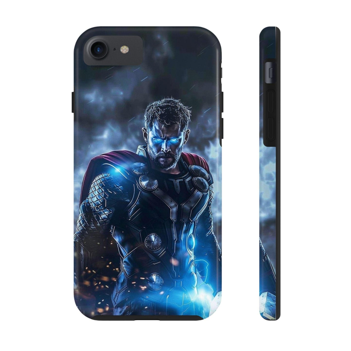 Thor, the God of Thunder in Action Printed Tough Phone Case for iPhone & Samsung Galaxy - Epic Superhero Design - covers4phones