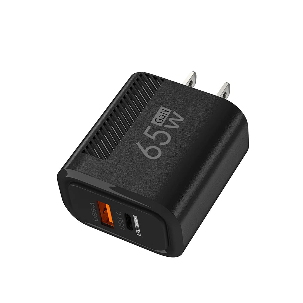 USB C Charger Total 65W Fast Charge Charger PD TypeC Quick Charge 3.0 Wall Power Adapter for iphone Xiaomi Samsung Phone Charger - covers4phones