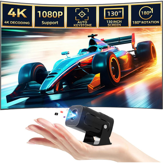4K high-definition 5G home projector, multi-functional immersive home theater, supports Wi Fi connection for Android and Apple d - covers4phones