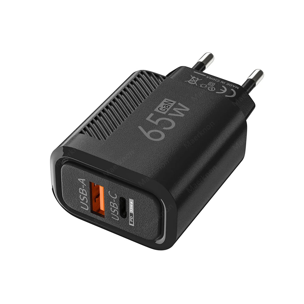 Total 65W Fast Charger USB Type C Quick Charge Wall Charger For iPhone 15 Samsung Xiaomi Huawei PD Phone Charger Power Adapter - covers4phones