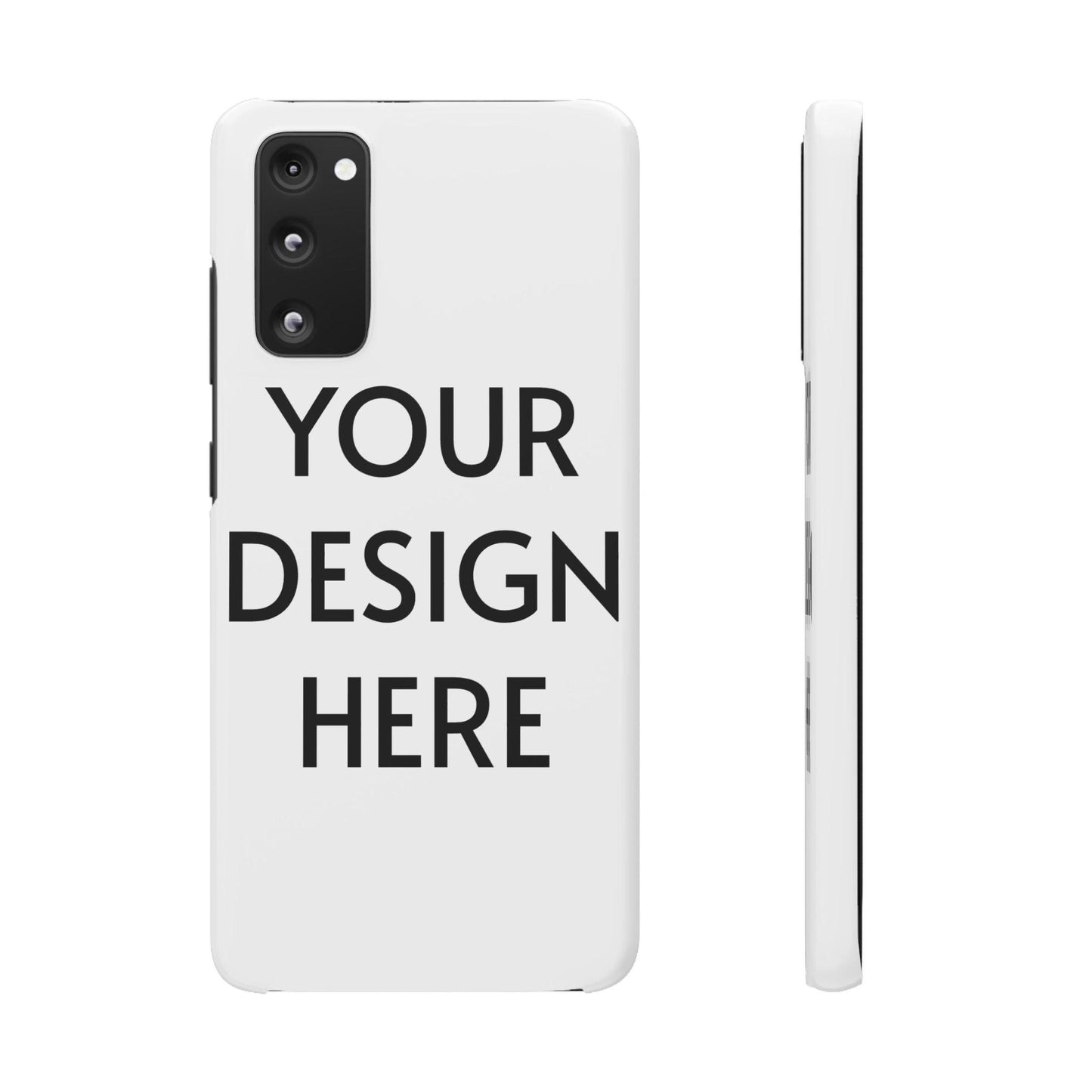 Custom Snap Case for Samsung – 100% Polycarbonate, Slim & Lightweight, Glossy/Matte Finish, Wireless Charging Compatible - covers4phones