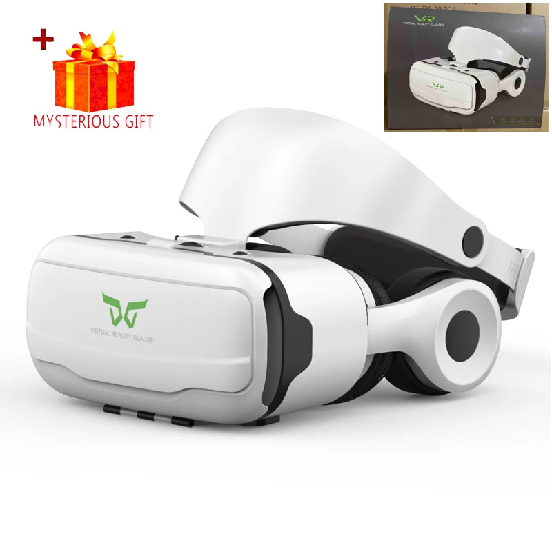 VR Glasses Virtual Reality 3D Headset Helmet For Android iPhone Smartphone Mobile Phone With Controller Game Wirth Real Goggles - covers4phones