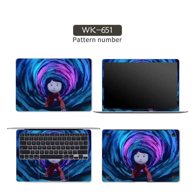DIY Laptop Skins Stickers Notebook Vinyl Cover Sticker for Acer/Lenovo/HP/Macbook/Msi 11.6"12"13.3"14"15.6"17" Decorate Decal - covers4phones