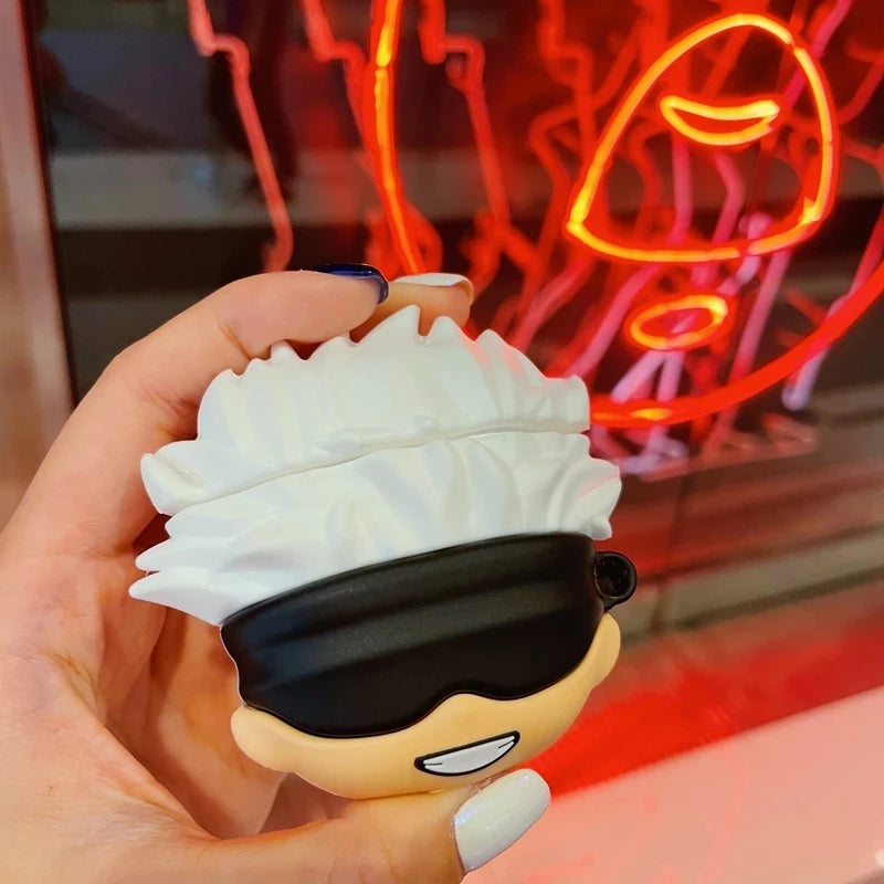 Anime Cartoon Beautiful Girl 3D Case For AirPods 1 2 Pro Charging Box Soft Silicone Wireless Bluetooth Earphone Protective Cover - covers4phones