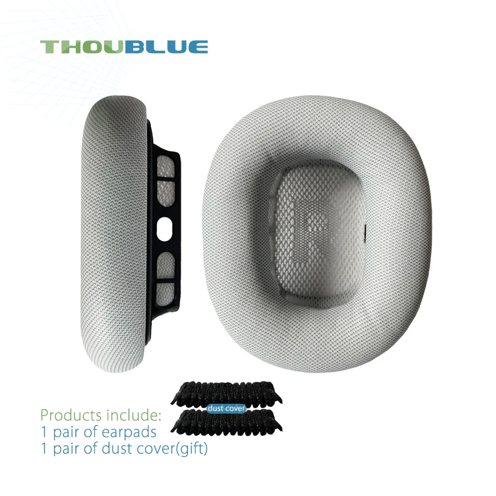 THOUBLUE Replacement Ear Pad For Apple AirPods Max Earphone Memory Foam Cover Leather Earpads Headphone - covers4phones